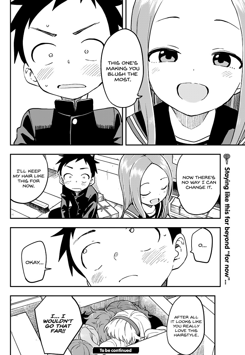 Karakai Jouzu No Takagi-San - Chapter 167: Hairstyle