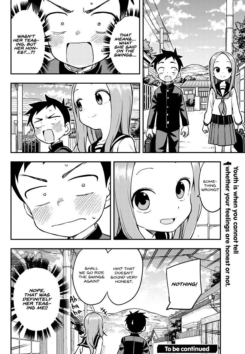 Karakai Jouzu No Takagi-San - Chapter 170: Swings