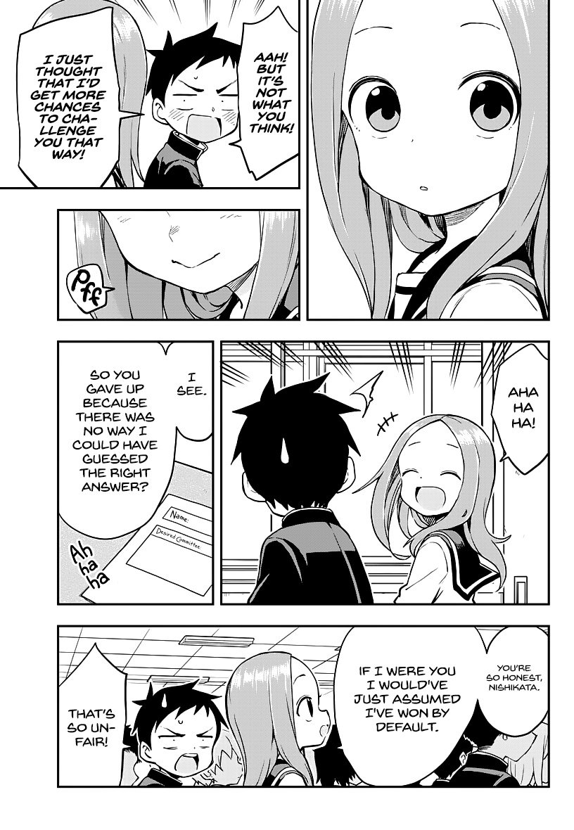 Karakai Jouzu No Takagi-San - Chapter 166: Picking A Committee