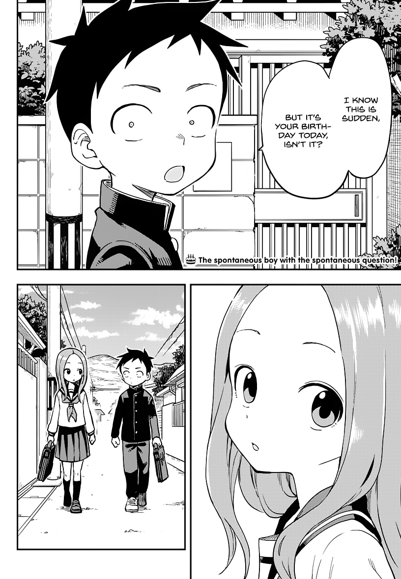 Karakai Jouzu No Takagi-San - Chapter 168: Birthday