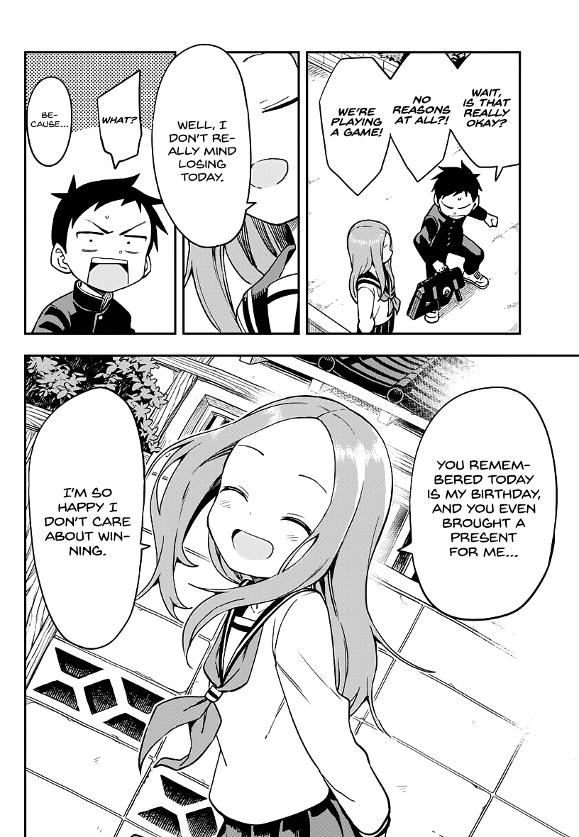 Karakai Jouzu No Takagi-San - Chapter 168: Birthday