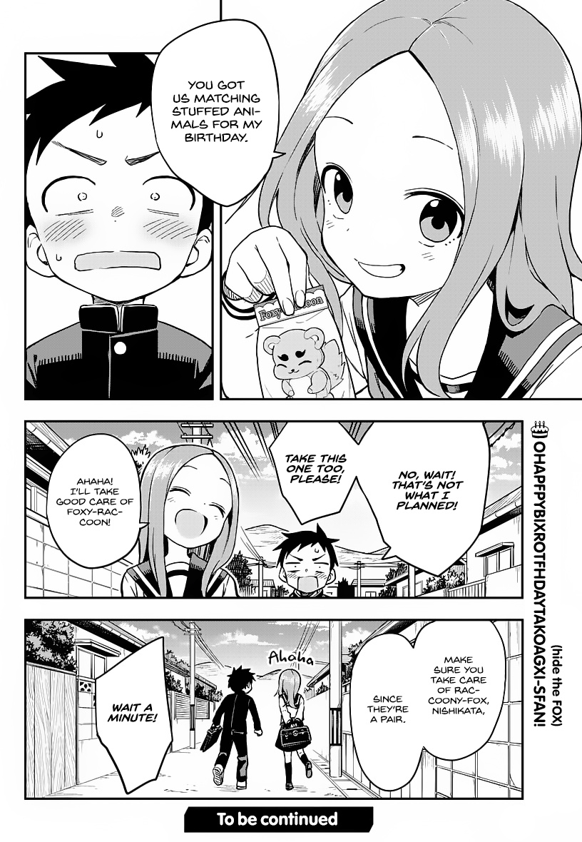 Karakai Jouzu No Takagi-San - Chapter 168: Birthday