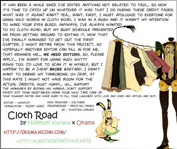 Cloth Road - Vol.1 Chapter 1 : A Red Yarn