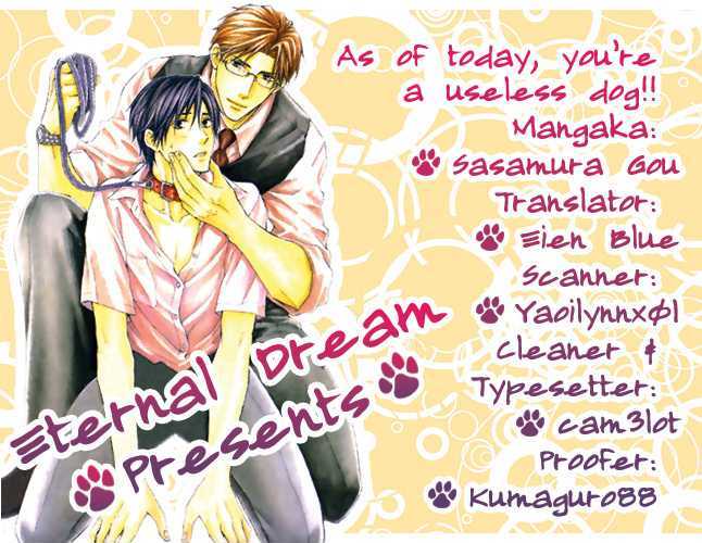 Kyou Kara Dame Inu! - Chapter 0