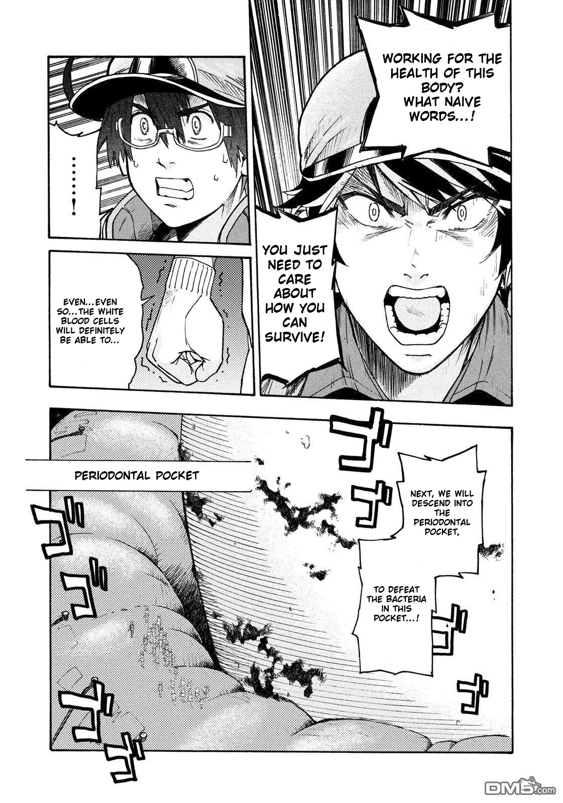 Hataraku Saibou Black - Vol.5 Chapter 30: Periodontitis, Roots, Miscalculation