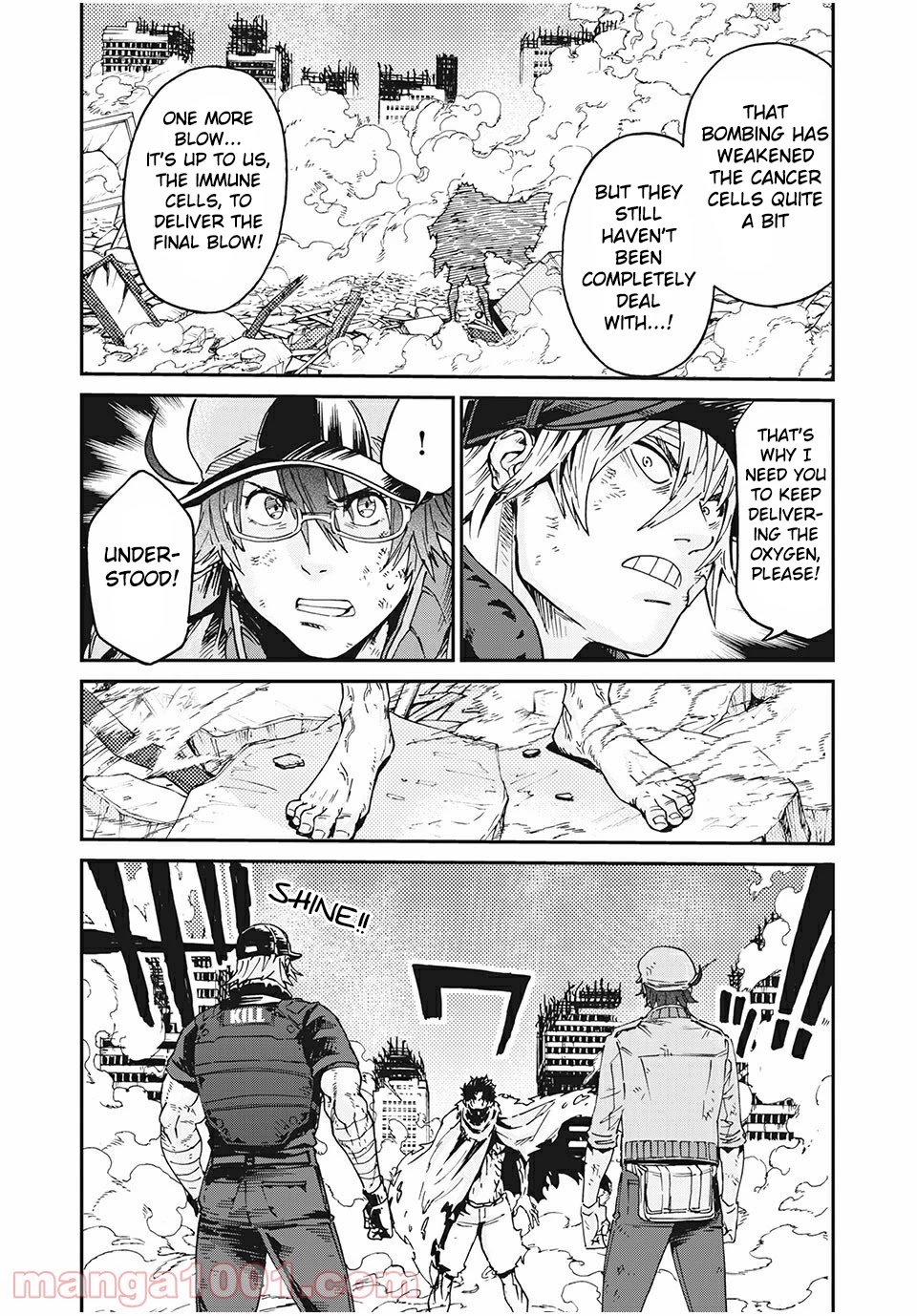 Hataraku Saibou Black - Chapter 40: Metastasis, Radiotherapy, Anticancer Drugs