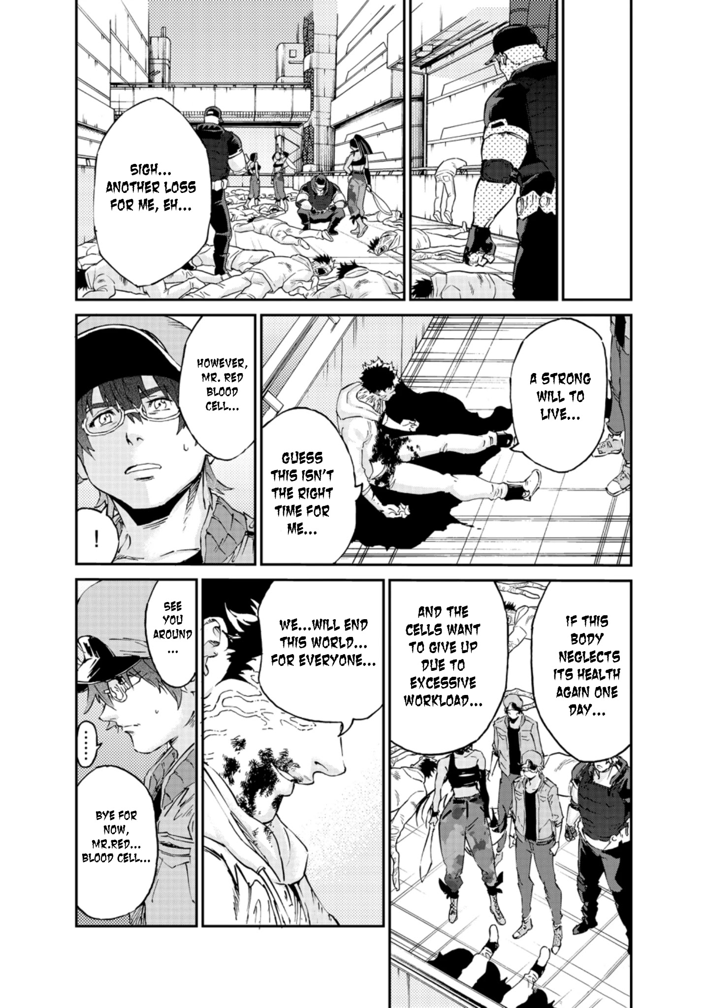 Hataraku Saibou Black - Chapter 48: Brain Metastasis, Willpower, Work [End]