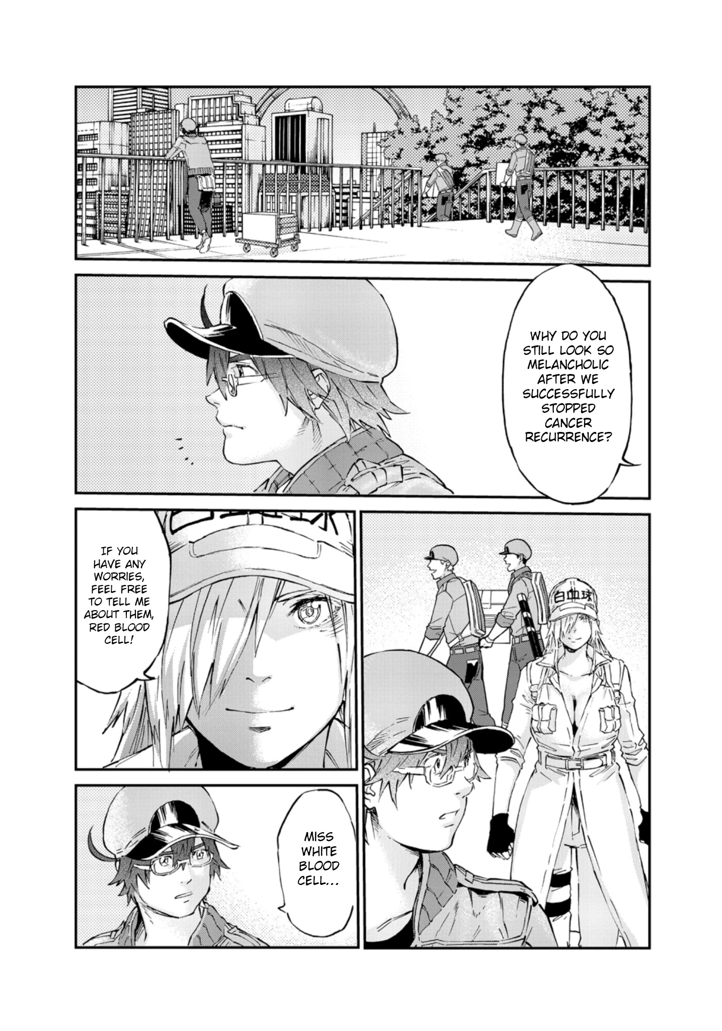 Hataraku Saibou Black - Chapter 48: Brain Metastasis, Willpower, Work [End]