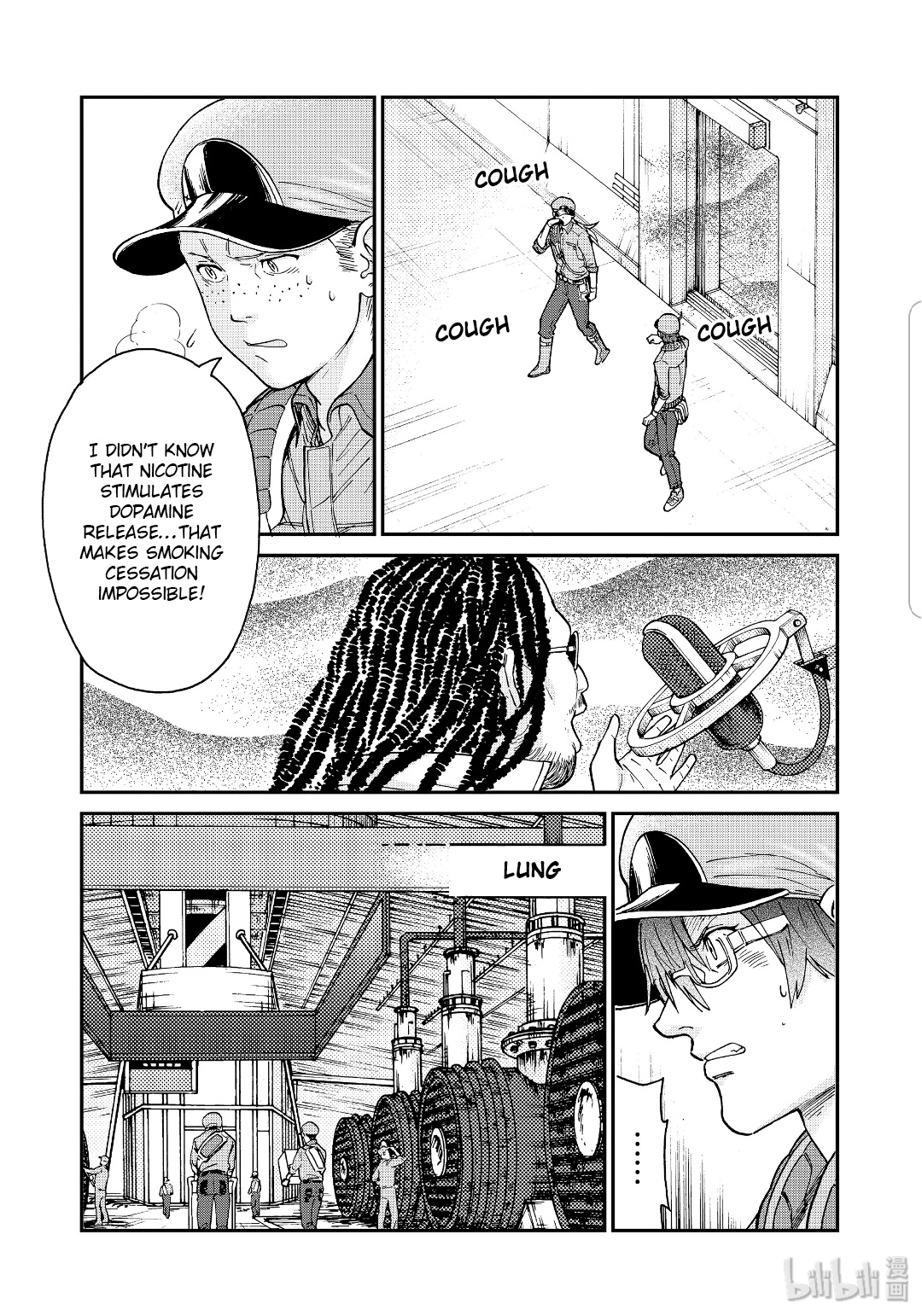 Hataraku Saibou Black - Vol.6 Chapter 35: Drugs, Quitting Smoking, Fear