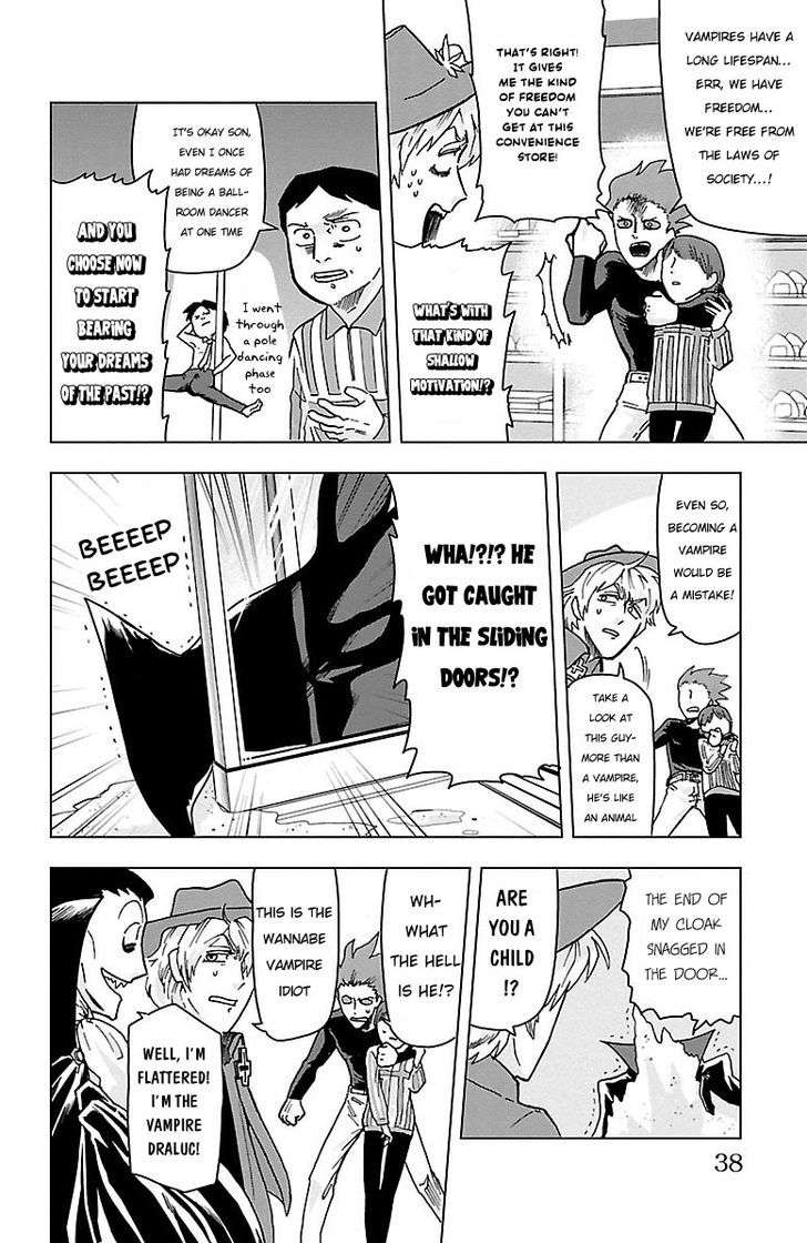 Kyuuketsuki Sugu Shinu - Chapter 2 : The Idiot, The Convenience Store, And Brutality