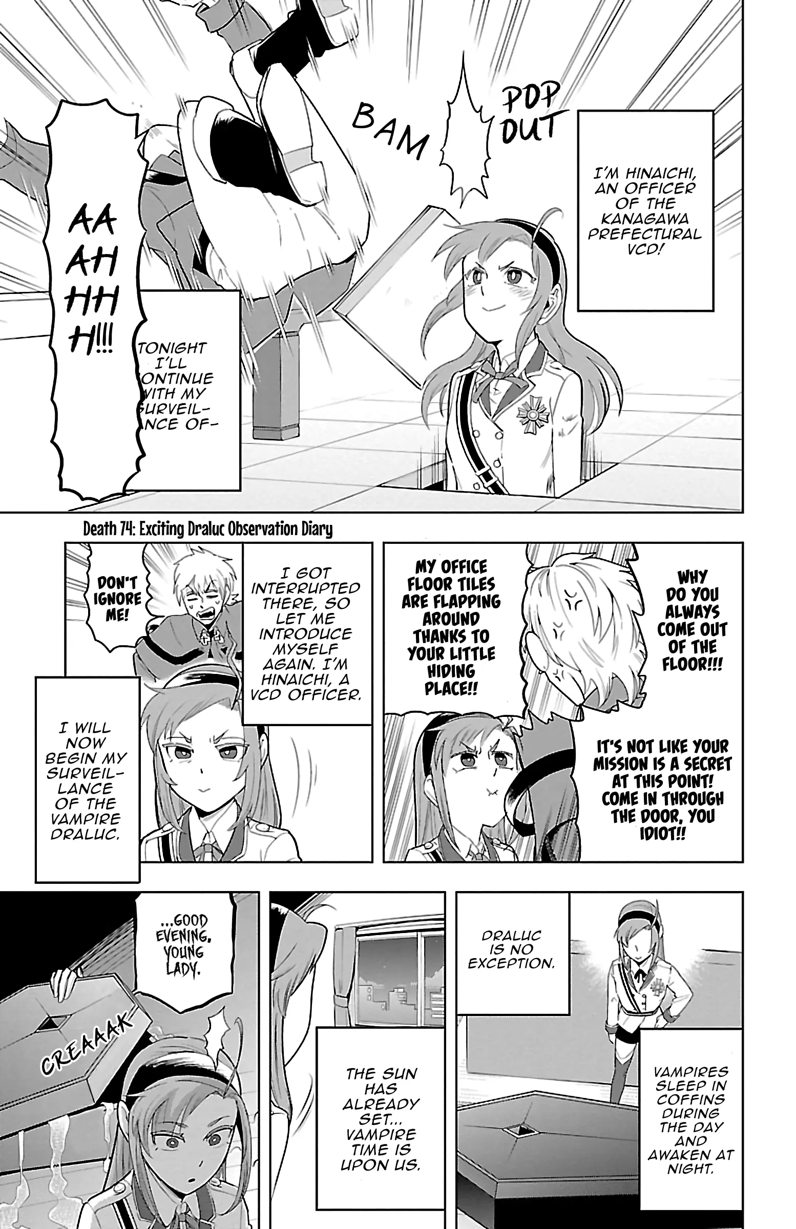 Kyuuketsuki Sugu Shinu - Vol.7 Chapter 74: Exciting Draluc Observation Diary