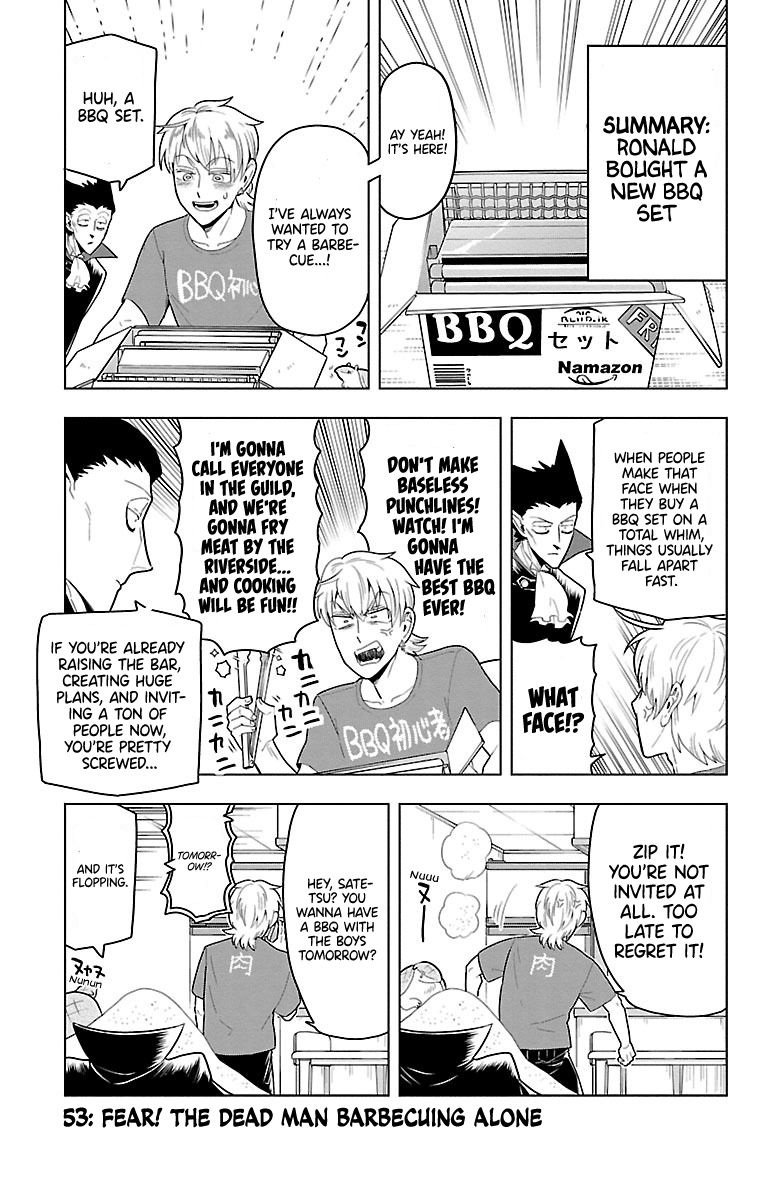 Kyuuketsuki Sugu Shinu - Vol.5 Chapter 53: Fear! The Dead Man Barbecuing Alone