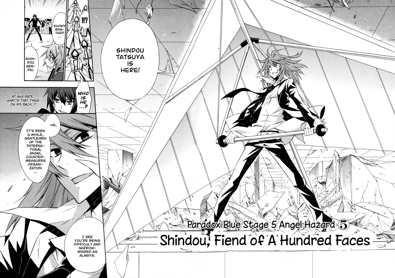 Paradox Blue - Chapter 13: Angel Hazard Vs. Four Angels (5): Shindo, Mystery Man Of A Hundred Faces