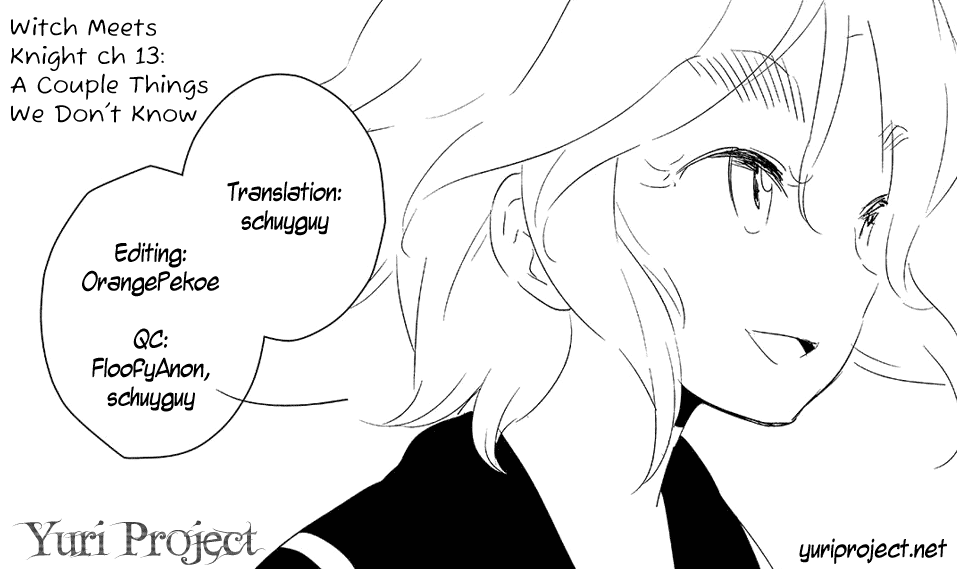 Witch Meets Knight - Chapter 13: A Couple Things We Don't Know