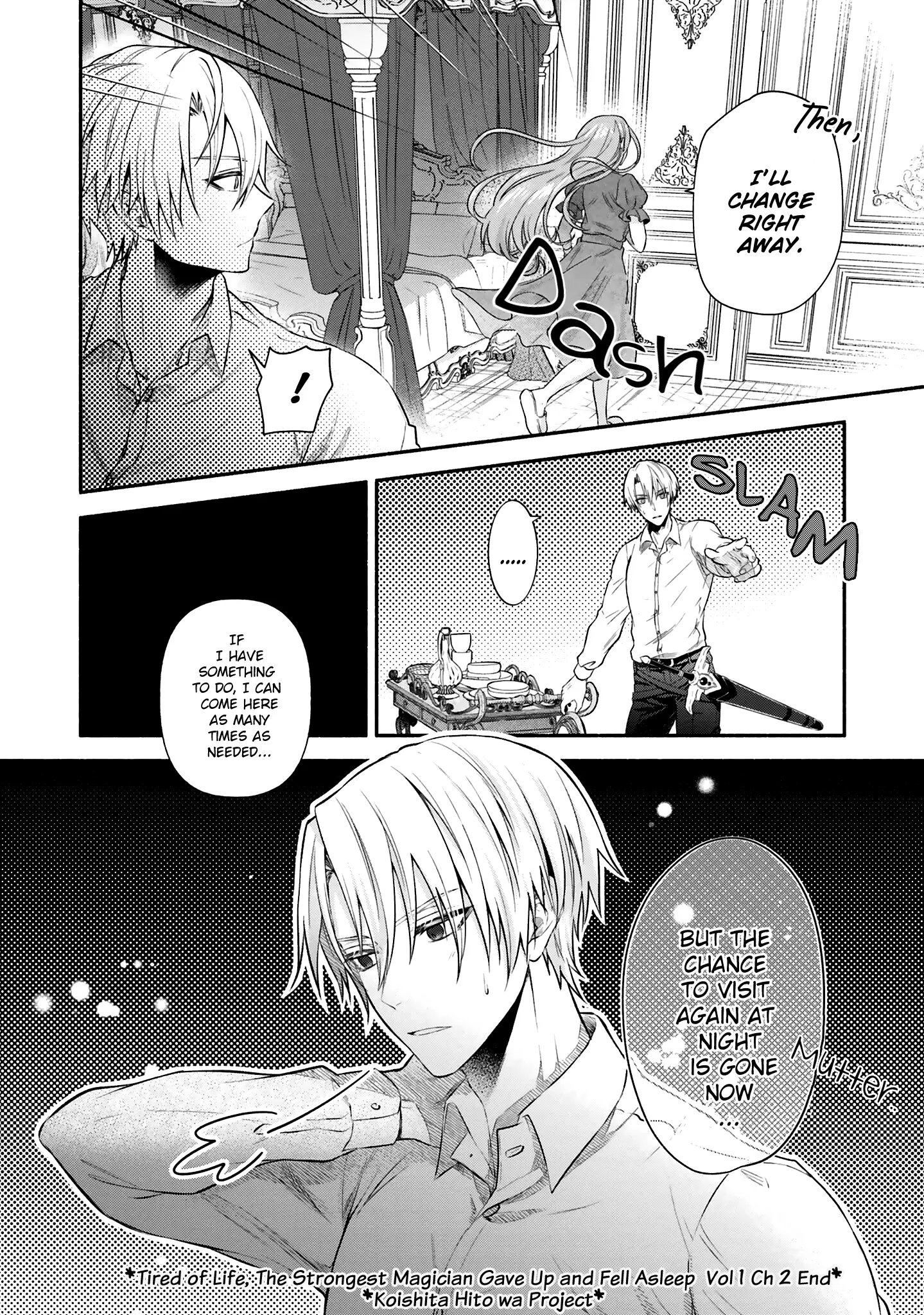 Jinsei Ni Tsukareta Saikyou Majutsushi Wa Akiramete Nemuru Koto Ni Shita - Vol.1 Chapter 2