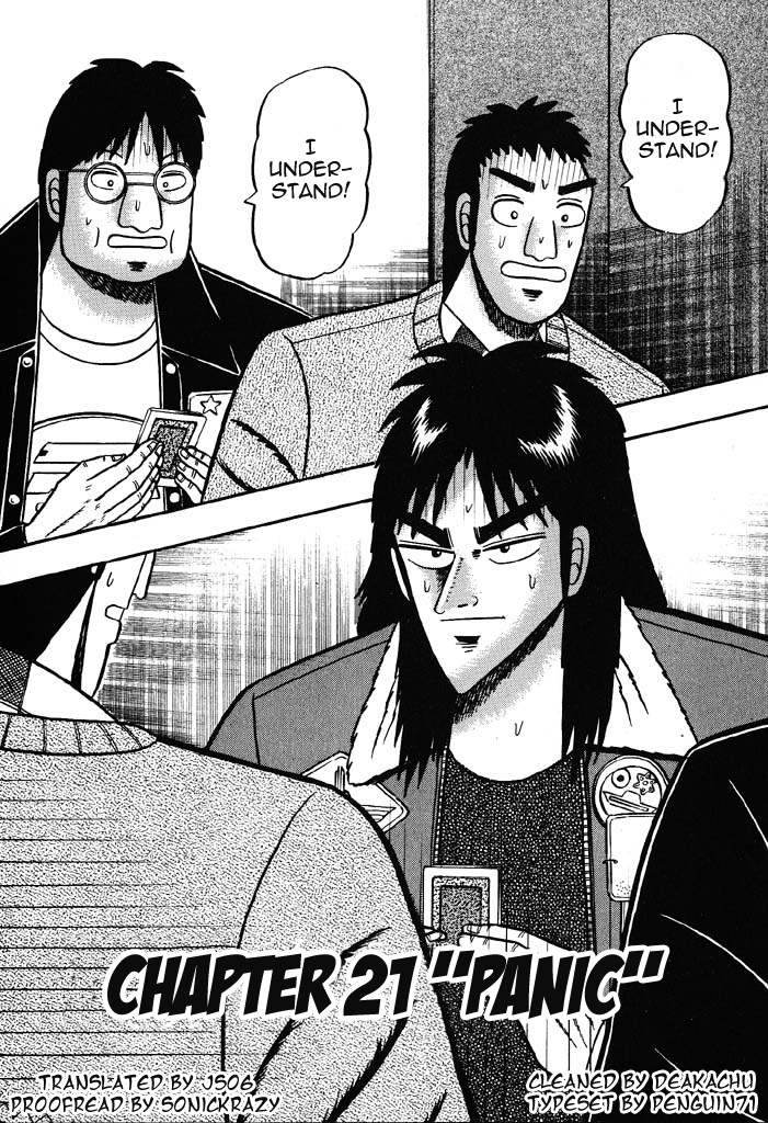 Tobaku Mokushiroku Kaiji - Vol.2 Chapter 21: Panic