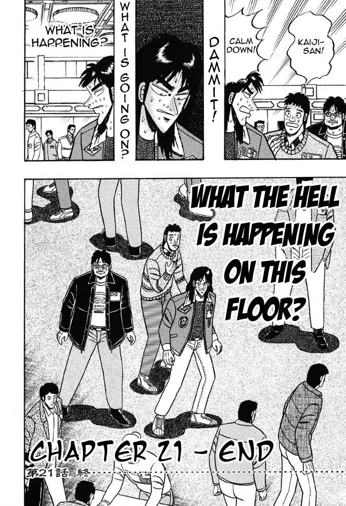 Tobaku Mokushiroku Kaiji - Vol.2 Chapter 21: Panic