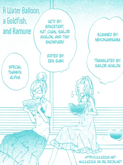 A Water Balloon, A Goldfish, And Ramune - Chapter 0 : [Oneshot]