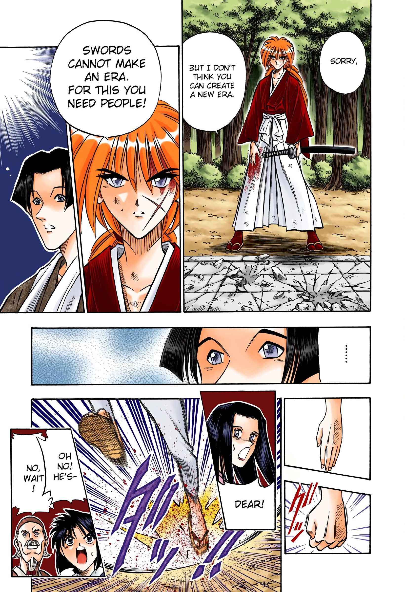 Rurouni Kenshin: Meiji Kenkaku Romantan - Digital Colored Comics - Vol.10 Chapter 79: The Thin-Bladed Katana