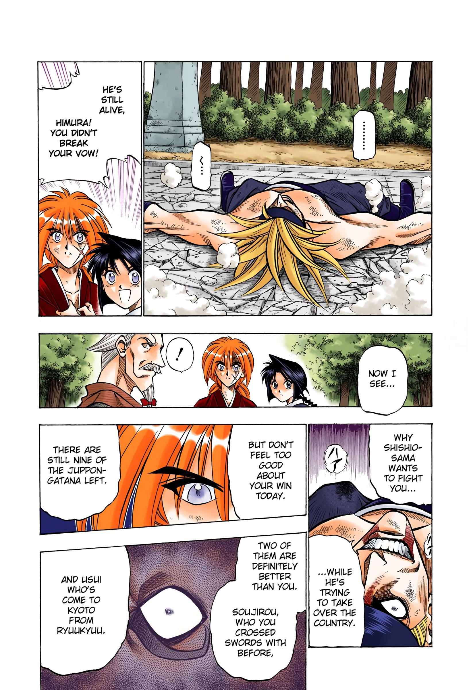 Rurouni Kenshin: Meiji Kenkaku Romantan - Digital Colored Comics - Vol.10 Chapter 81: Shakkuu's Thoughts