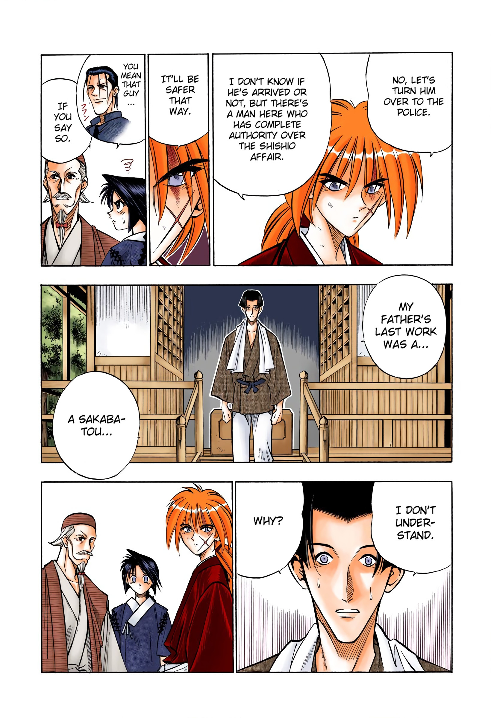 Rurouni Kenshin: Meiji Kenkaku Romantan - Digital Colored Comics - Vol.10 Chapter 81: Shakkuu's Thoughts