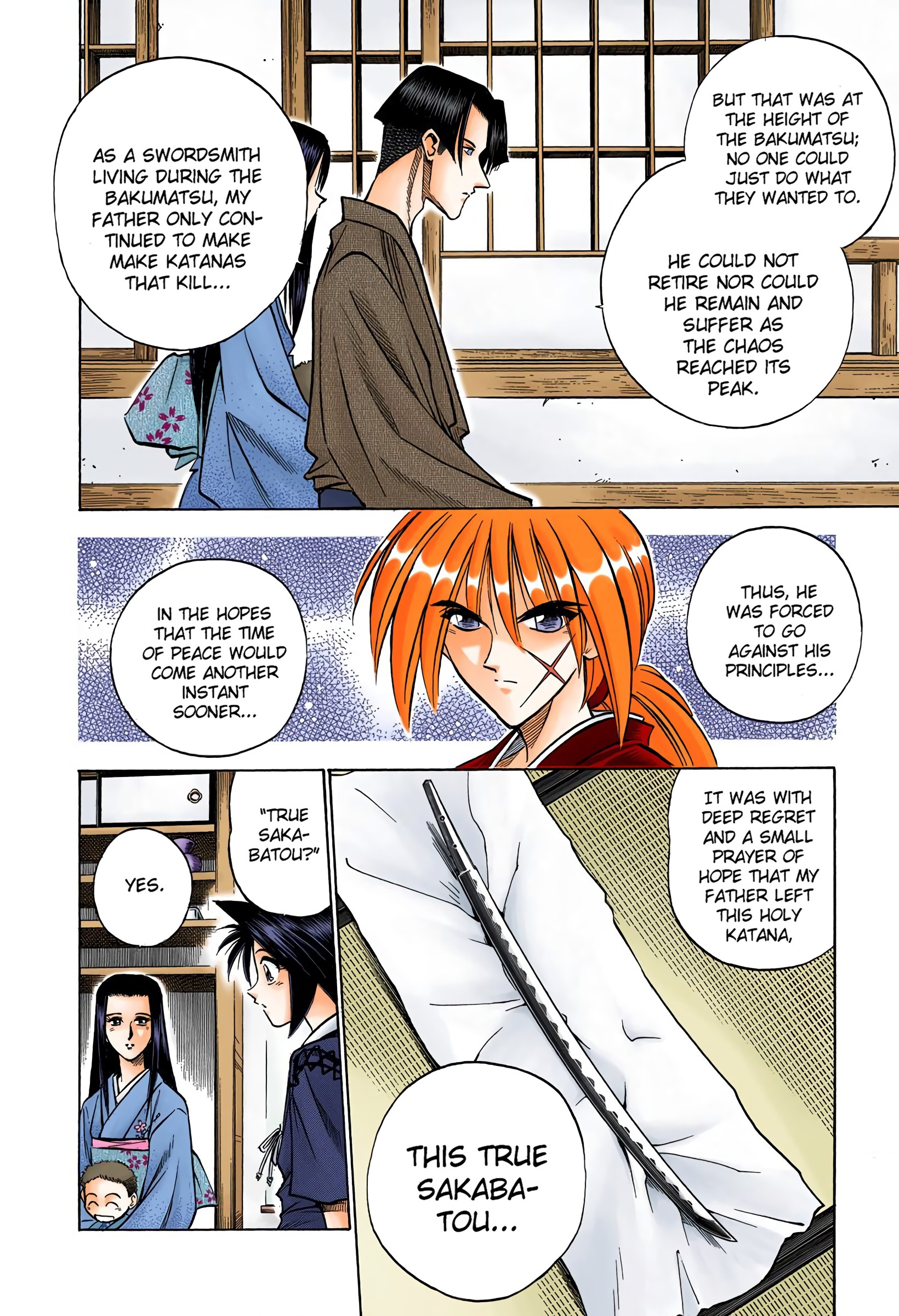 Rurouni Kenshin: Meiji Kenkaku Romantan - Digital Colored Comics - Vol.10 Chapter 81: Shakkuu's Thoughts