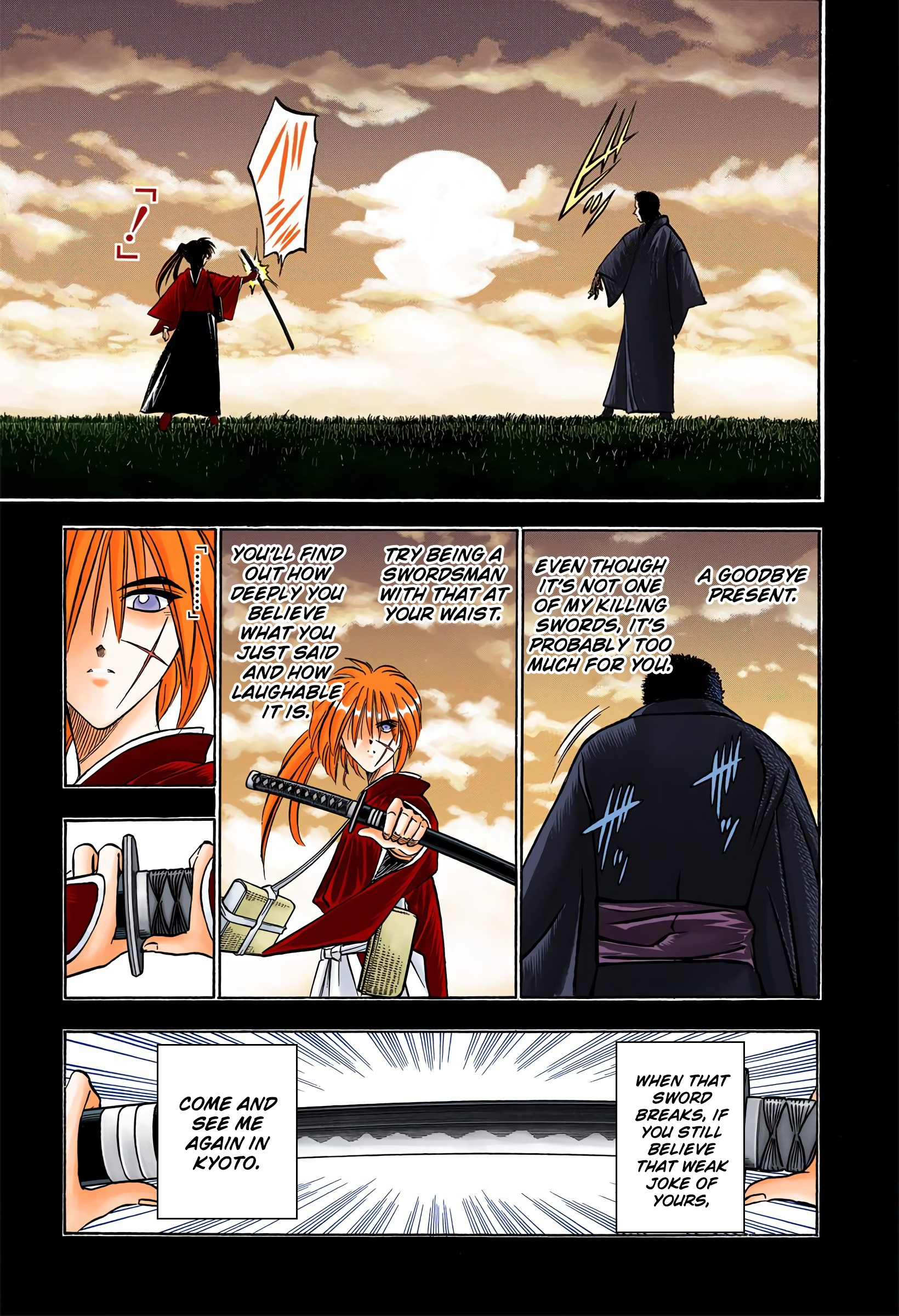 Rurouni Kenshin: Meiji Kenkaku Romantan - Digital Colored Comics - Vol.10 Chapter 81: Shakkuu's Thoughts