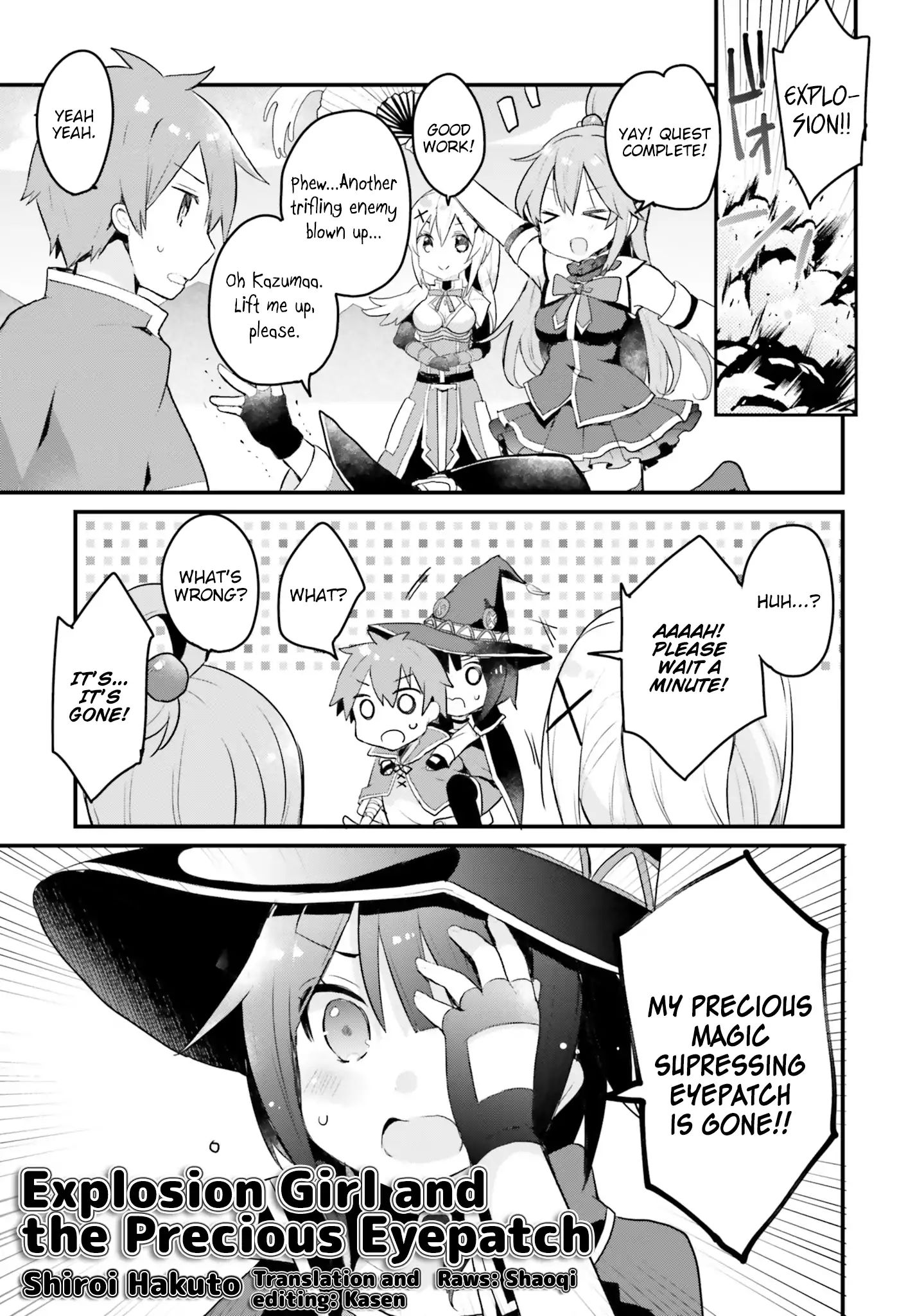 Kono Subarashii Sekai Ni Shukufuku Wo! Megumin Anthology Aka - Chapter 9: Shiroi Hakuto - Explosion Girl And The Precious Eyepatch