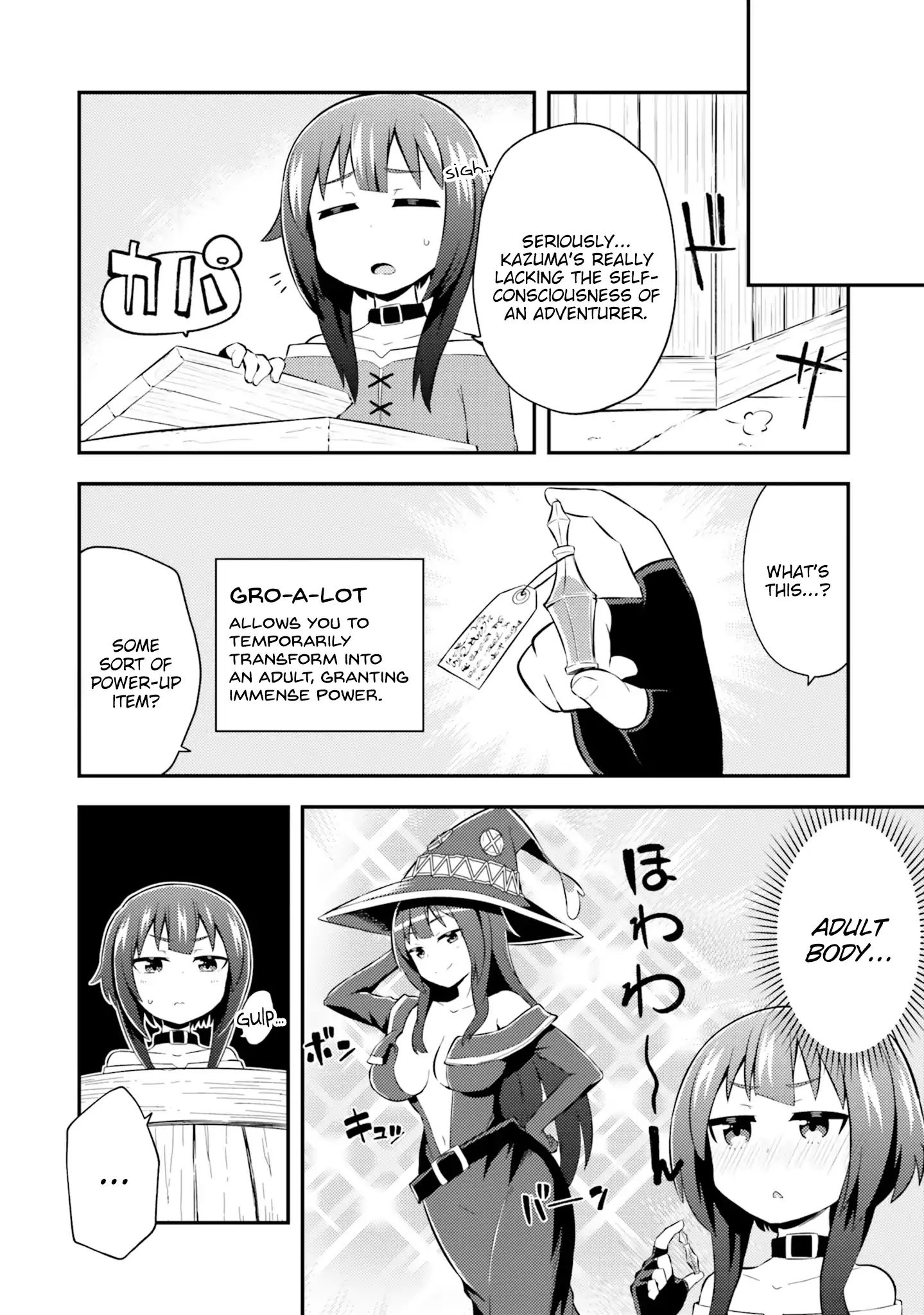 Kono Subarashii Sekai Ni Shukufuku Wo! Megumin Anthology Aka - Chapter 12: Gifting Growth For This Modest Body! (Texteater)