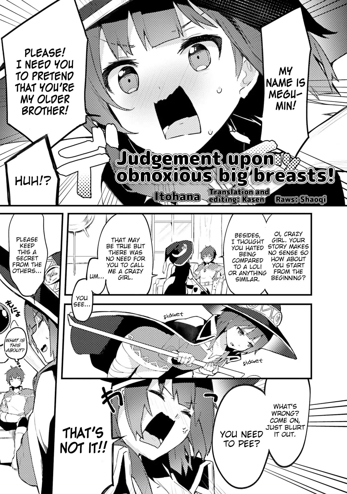 Kono Subarashii Sekai Ni Shukufuku Wo! Megumin Anthology Aka - Chapter 3: Judgement Upon Obnoxious Big Breasts! (Itohana)