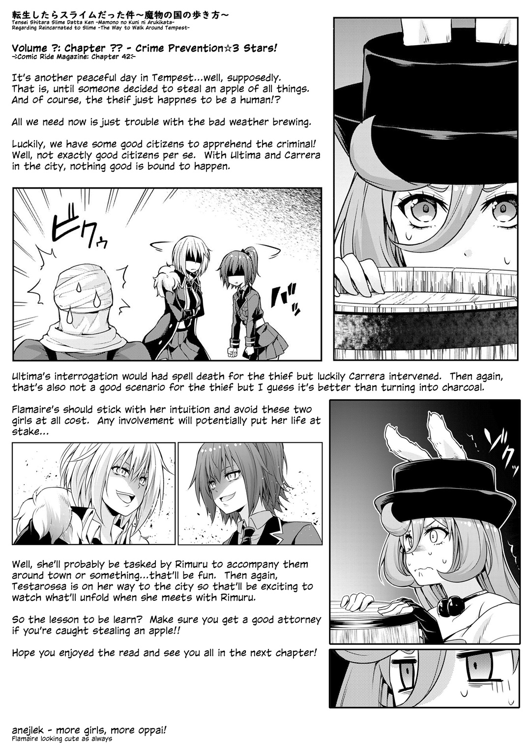 Tensei Shitara Slime Datta Ken: The Ways Of Strolling In The Demon Country - Chapter 42: Crime Prevention ☆ 3 Stars!