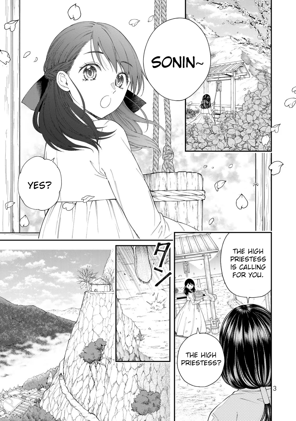 Tenzan No Miko Sonin - Ochikobore No Miko Ga Oukyuu Ni Haitte Kuni Wo Sukutta Ue Ni Oujitachi Ni Aisaretemasu - Vol.1 Chapter 1: Sonin Descends From The Mountain