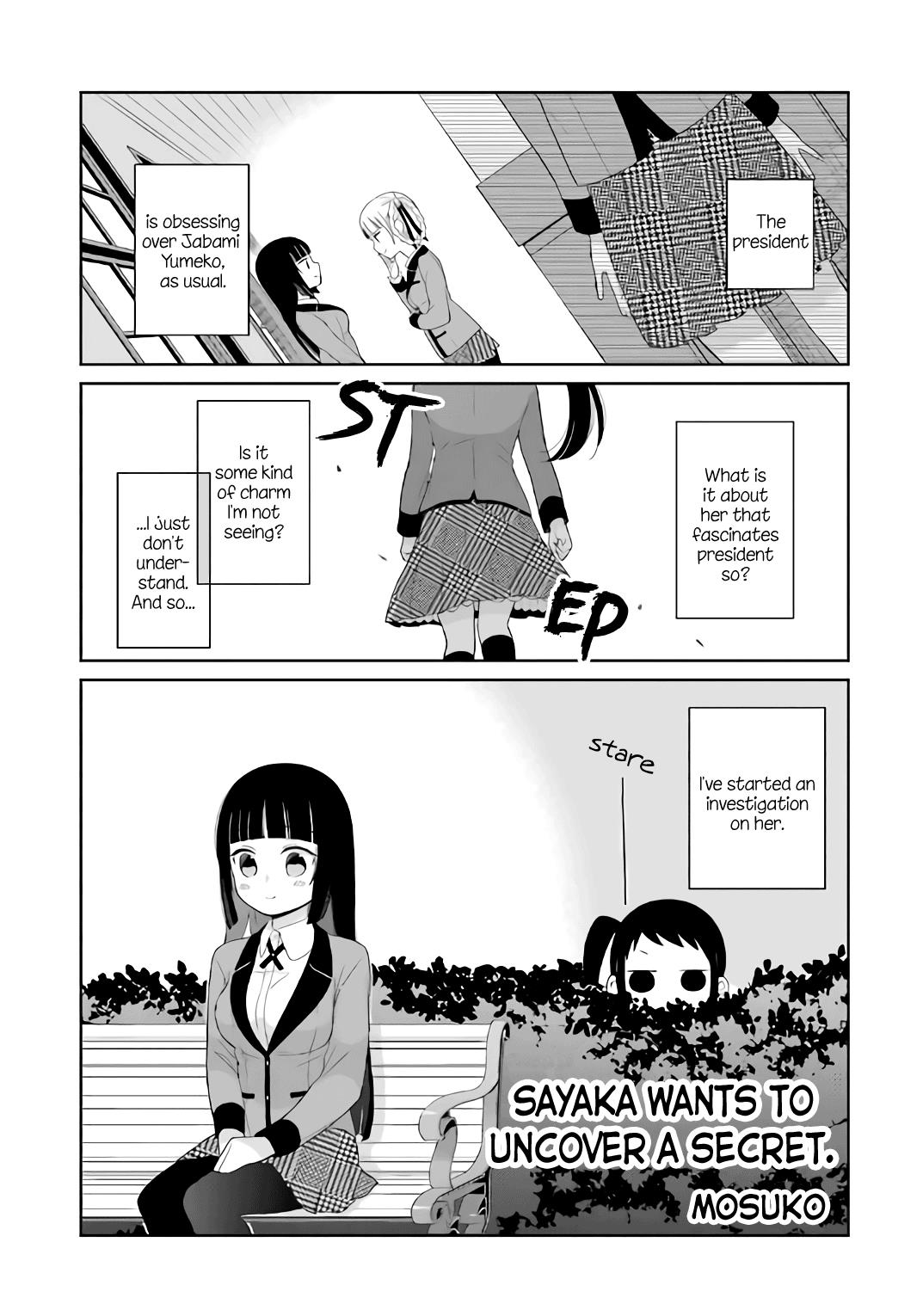 Kakegurui Yorozu - Kakegurui Koushiki Anthology - Chapter 3: Sayaka Wants To Uncover A Secret.