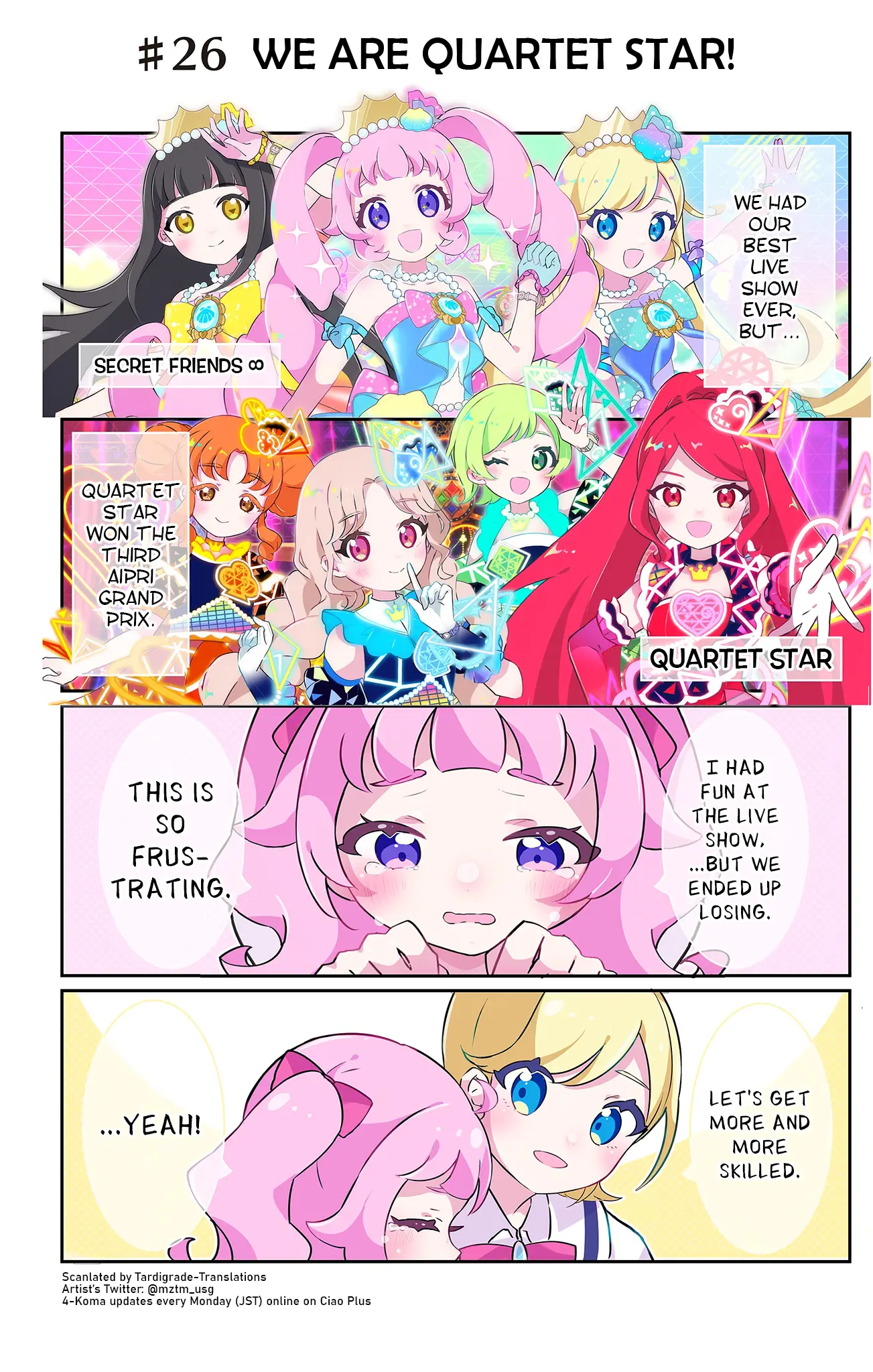 Himitsu No Aipri Full Color Osarai 4-Koma - Chapter 26: We Are Quartet Star!