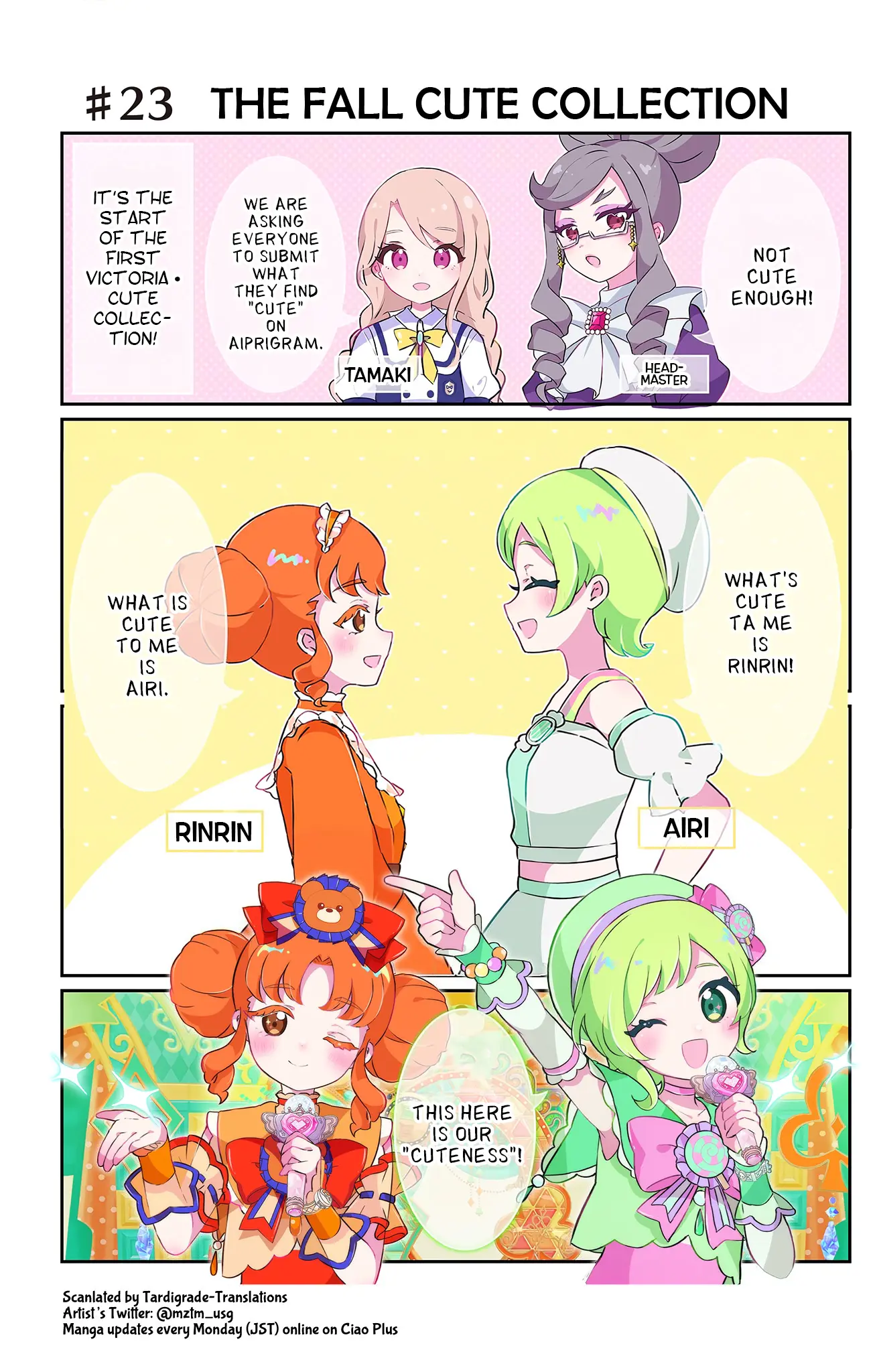 Himitsu No Aipri Full Color Osarai 4-Koma - Chapter 23: The Fall Cute Collection