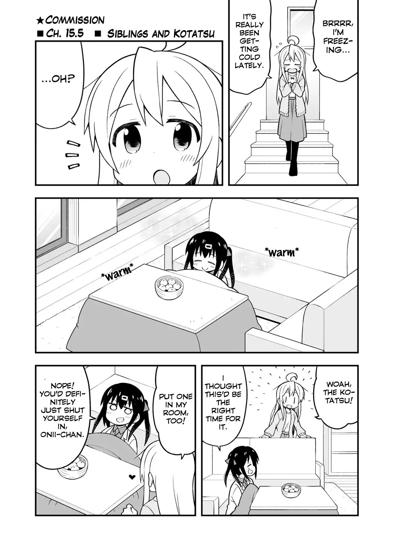 Onii-Chan Is Done For - Chapter 15.5: Siblings And Kotatsu