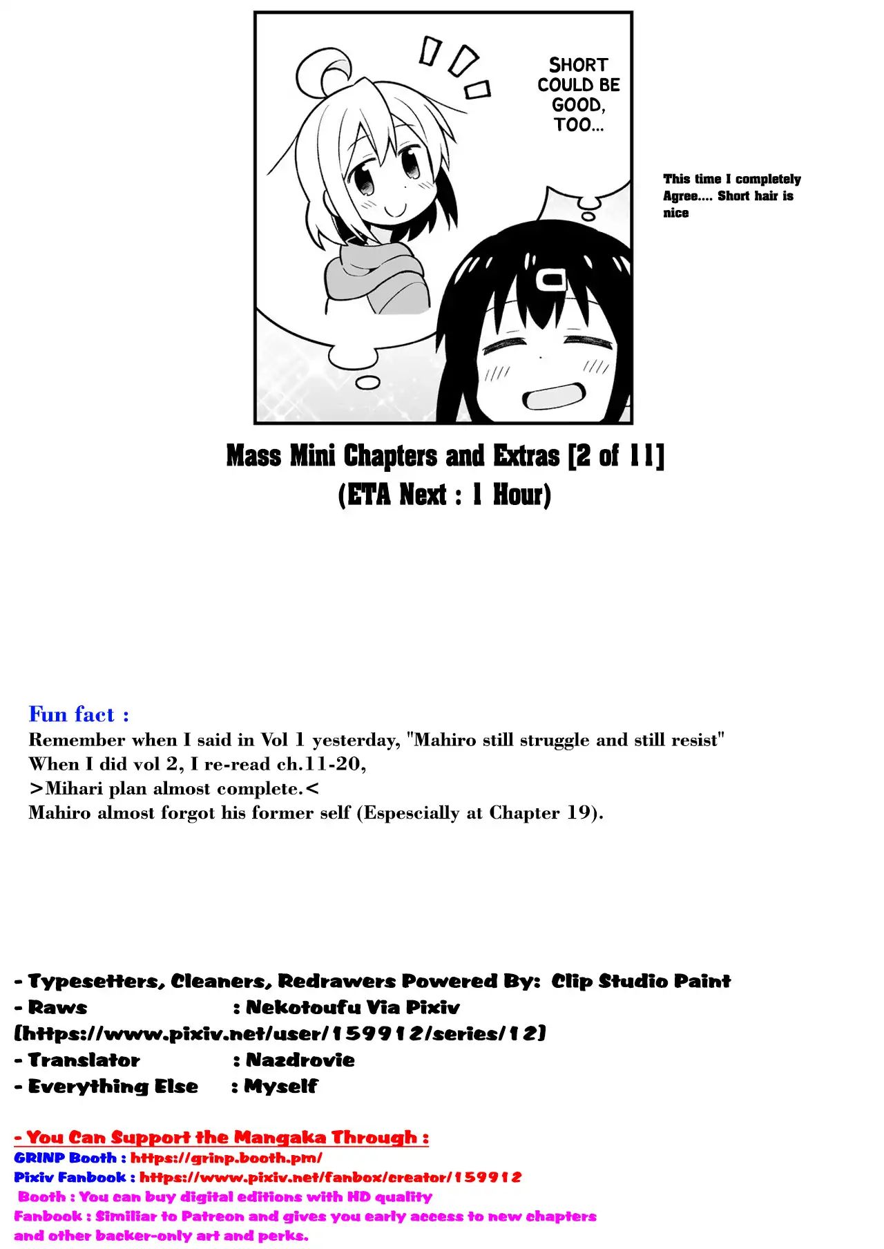 Onii-Chan Is Done For - Chapter 20.9: Mini Extras