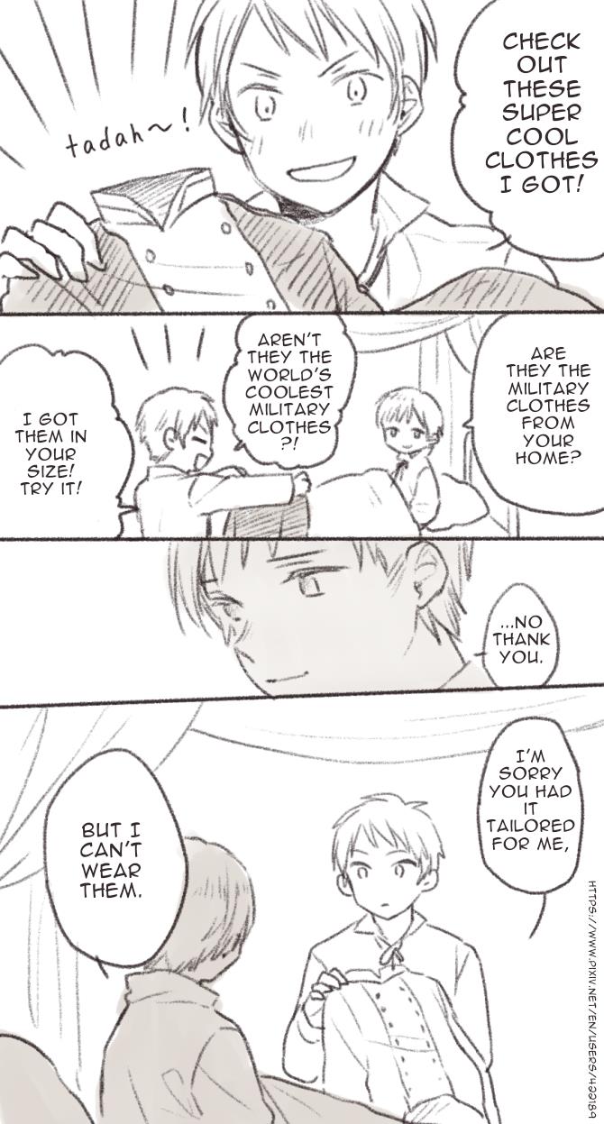 Hetalia - Dj Oneshots By Kobu - Vol.1 Chapter 4: Prussia's Military Clothes