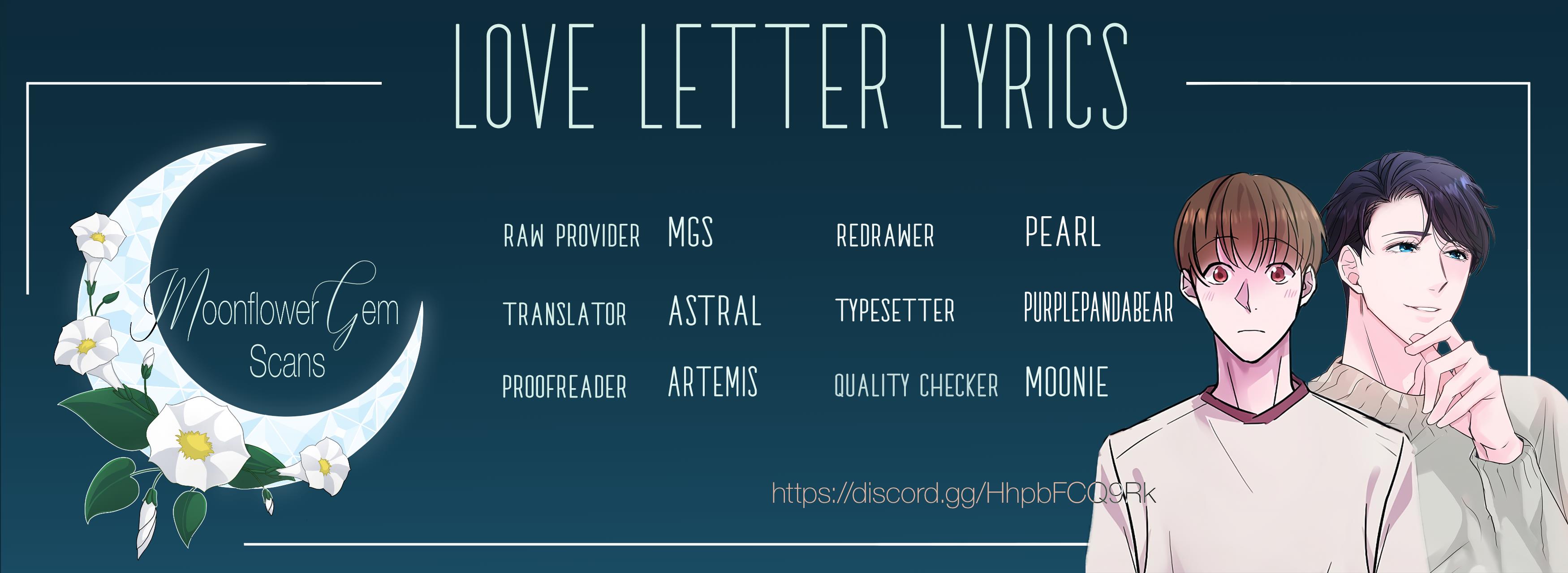 Love Letter Lyrics - Chapter 0: Prologue