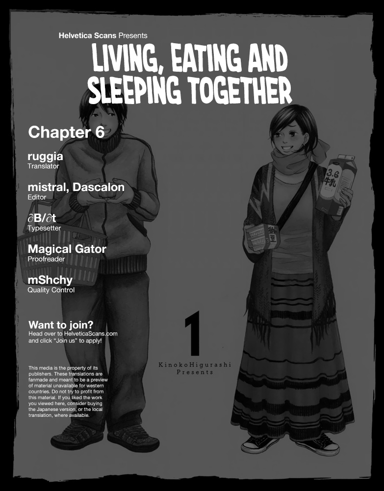 Living, Eating And Sleeping Together - Vol.2 Chapter 6: Unavoidable Circumstance / First Night