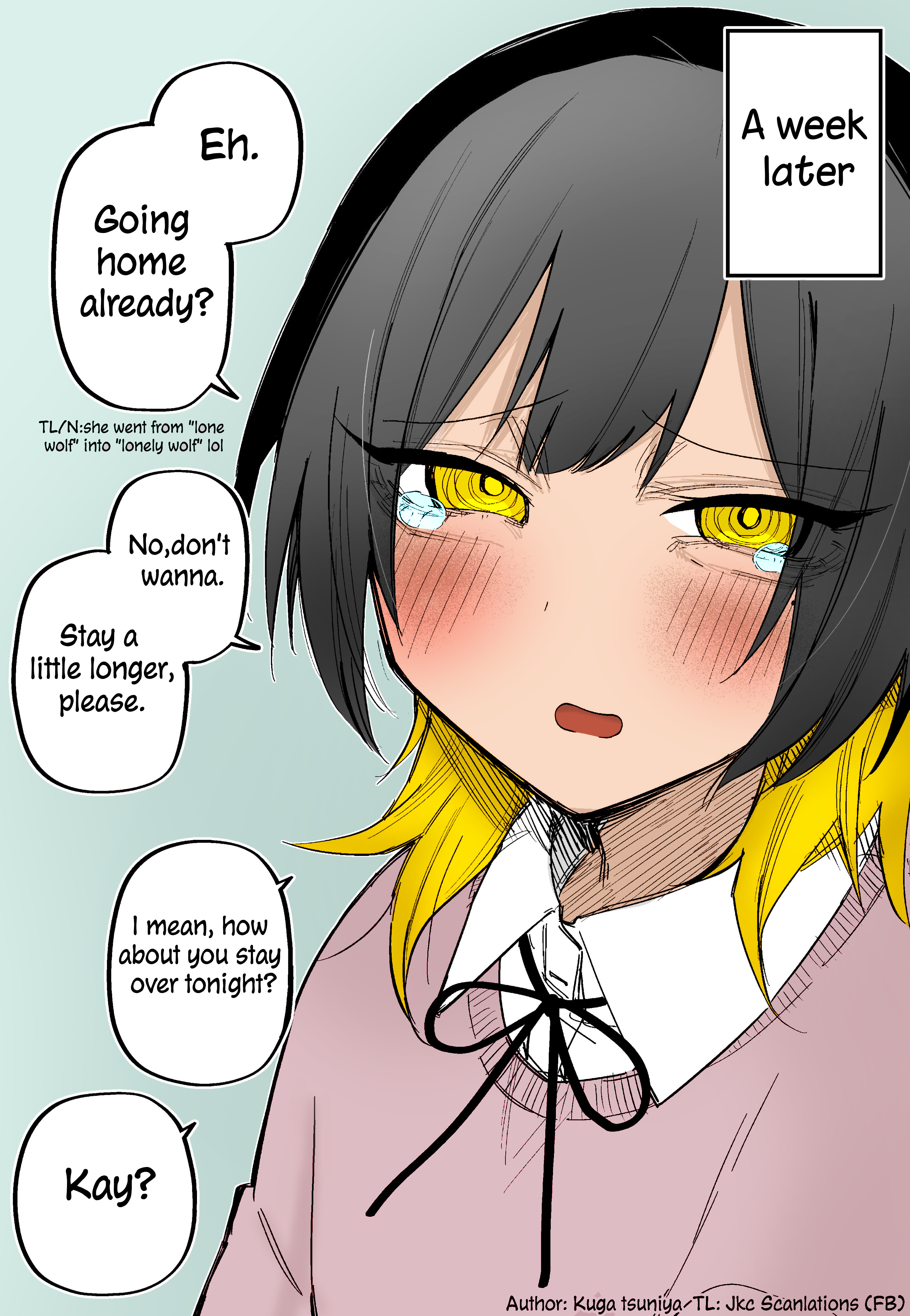 I Confessed To A Lone Wolf Girl (Fan Colored) - Chapter 1