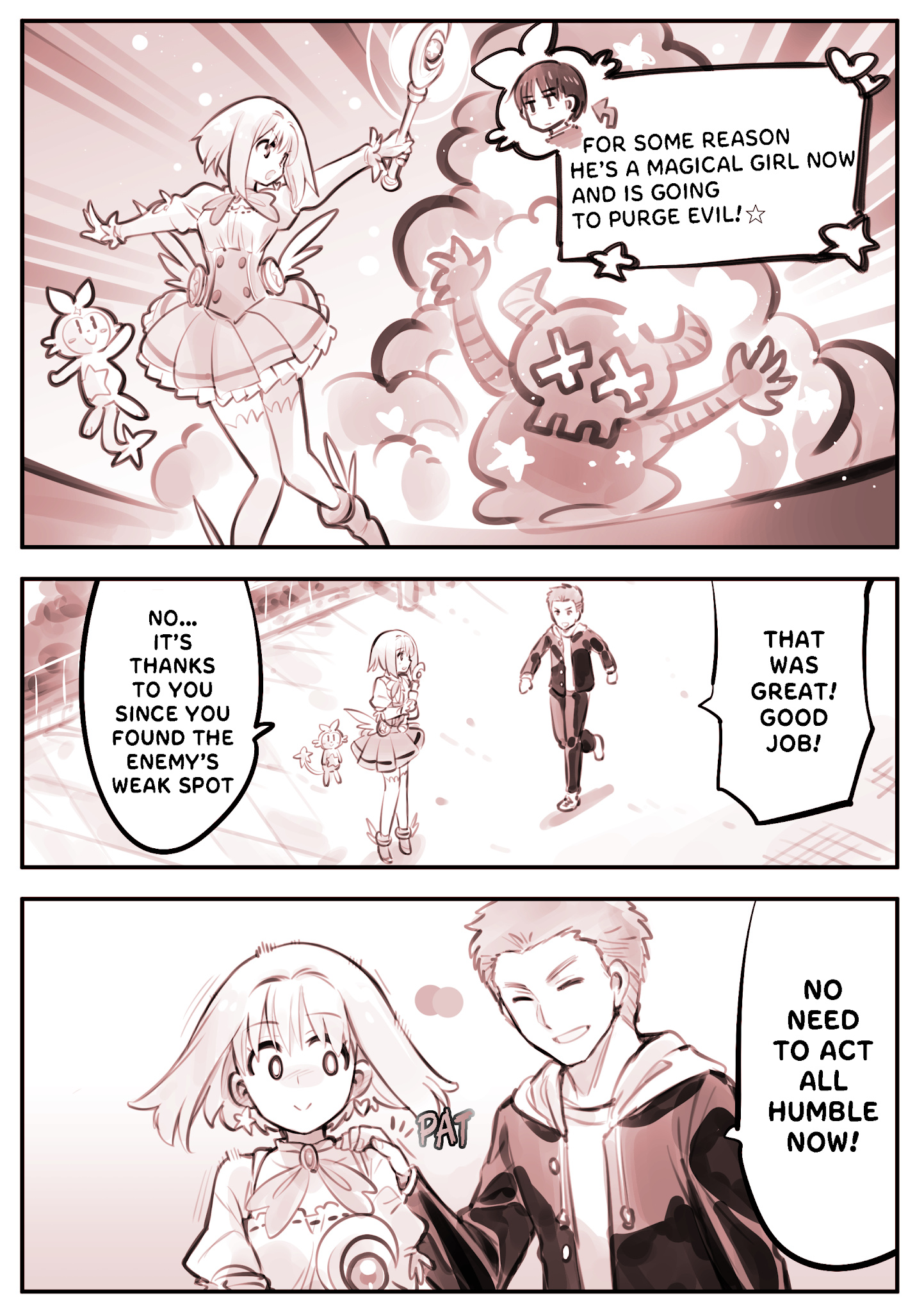 He Is A Magical Girl - Chapter 2: Scared Magical Girl