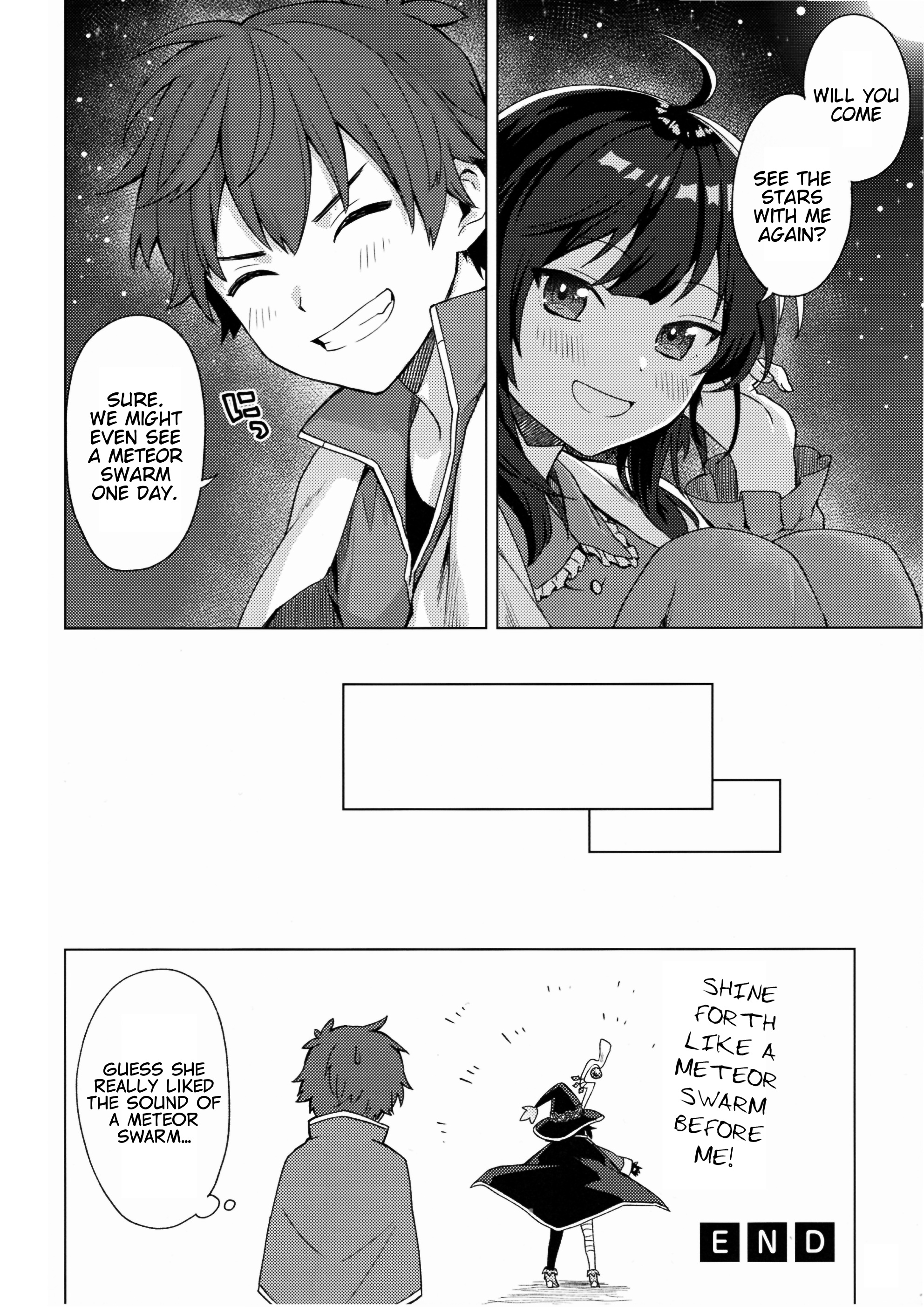 Zoku Kono Subarashii Sekai Ni Bakuen Wo! - Chapter : Extra - Gifting Shooting Stars Upon This Sleepless Night