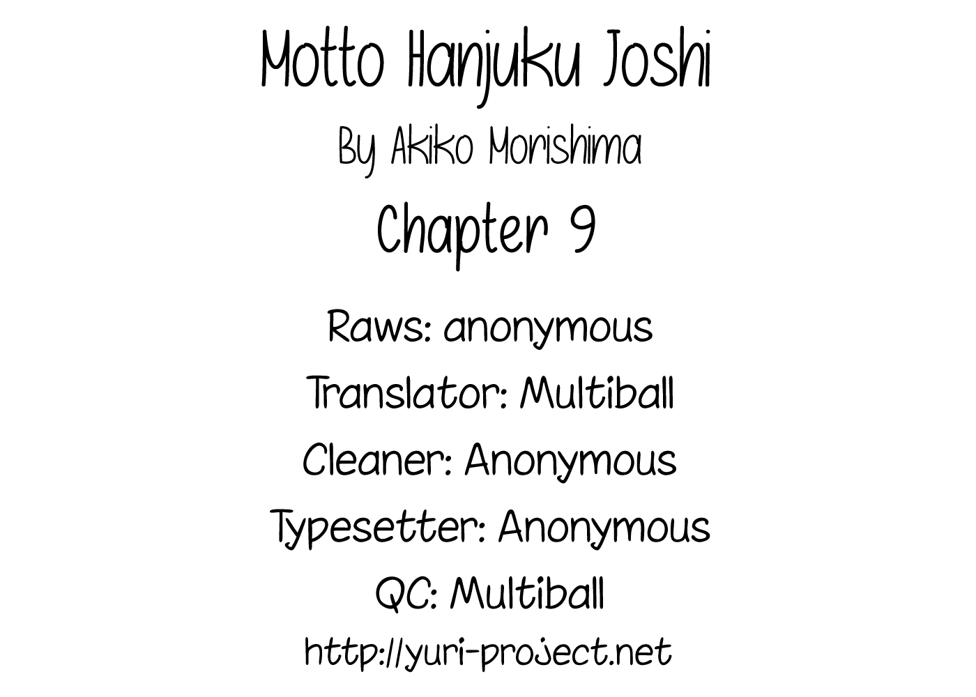 Motto Hanjuku Joshi - Chapter 9