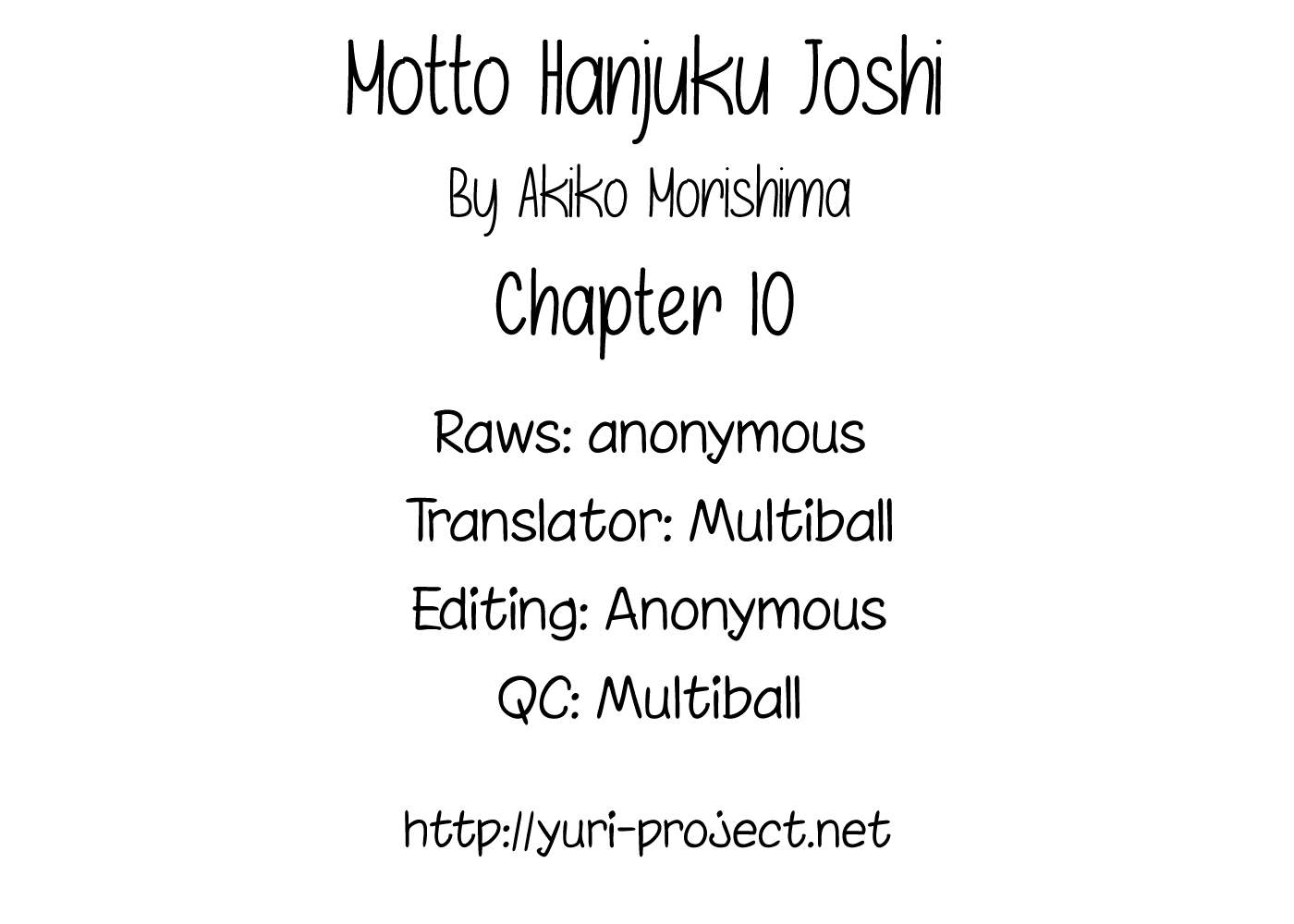 Motto Hanjuku Joshi - Chapter 10