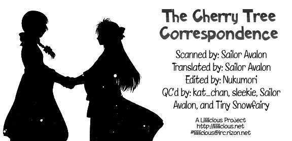 The Cherry Tree Correspondence - Vol.0 Chapter 0