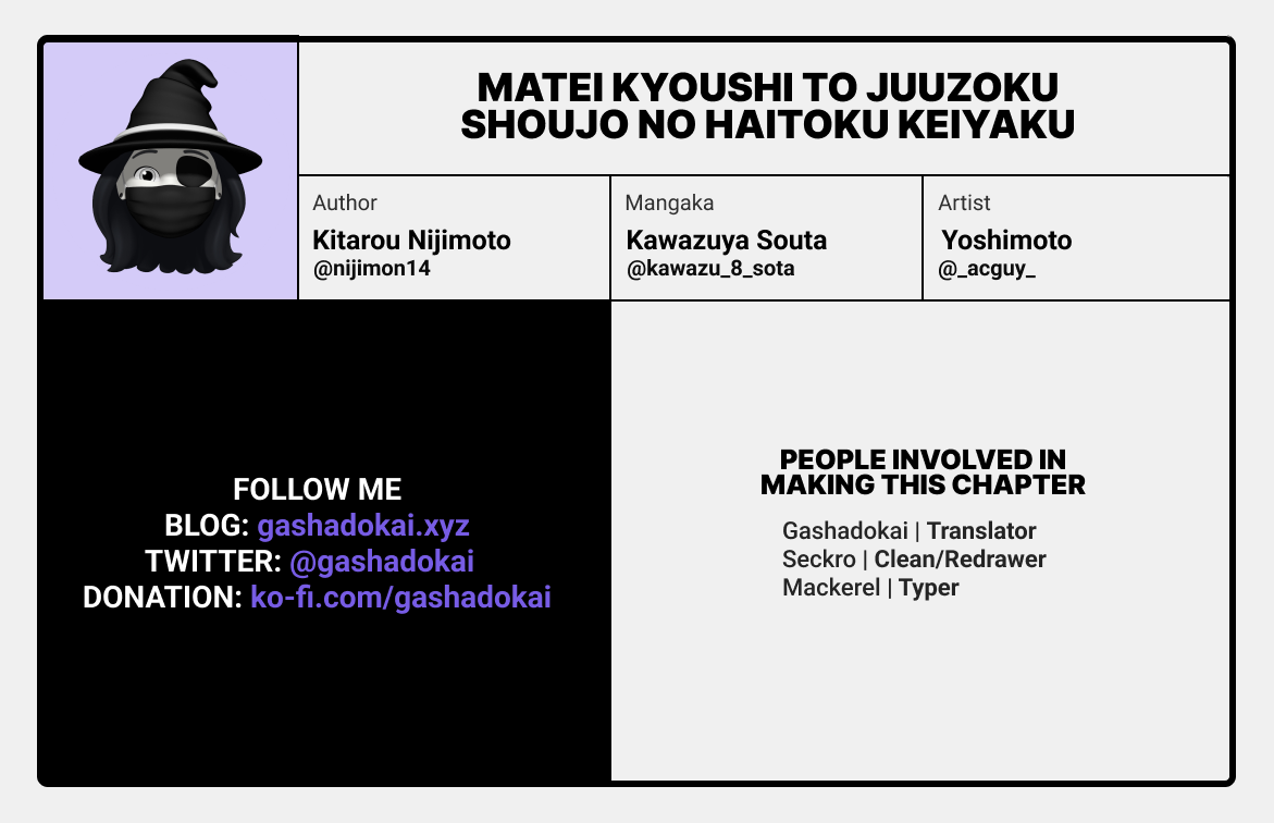 Matei Kyoushi To Juuzoku Shoujo No Haitoku Keiyaku - Chapter 10: The Demon Lord And His Followers