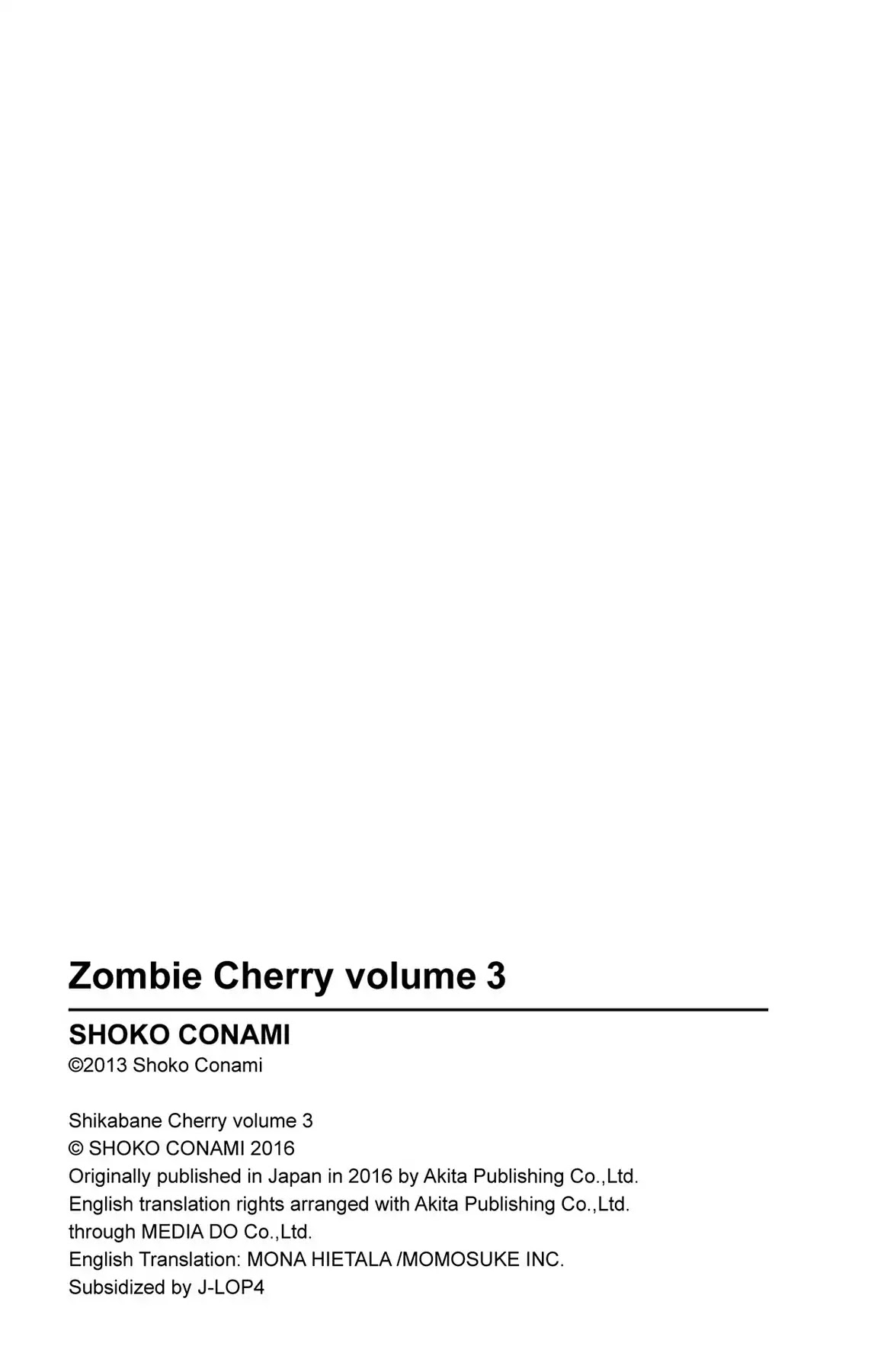 Shikabane Cherry - Vol.3 #Final [End]