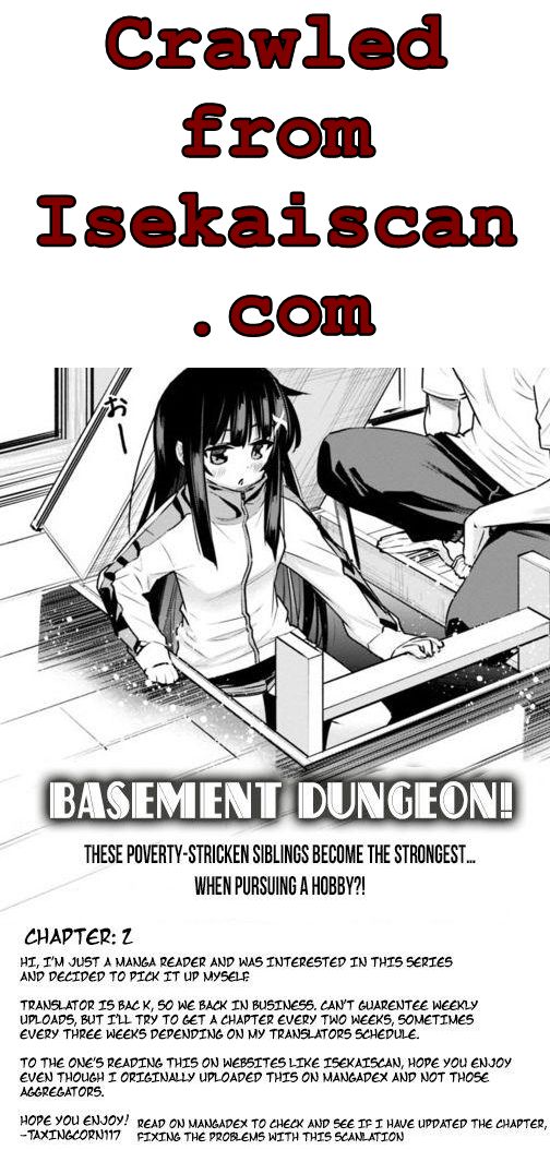 Chikashitsu Dungeon: Binbou Kyoudai Wa Goraku Wo Motomete Saikyou E - Chapter 2