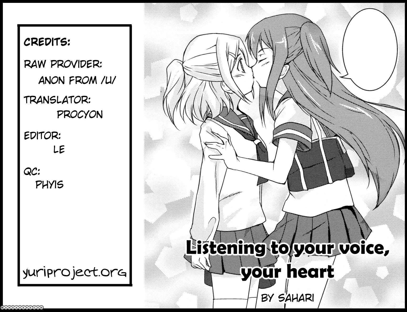 Listening To Your Voice, Your Heart - Chapter 001